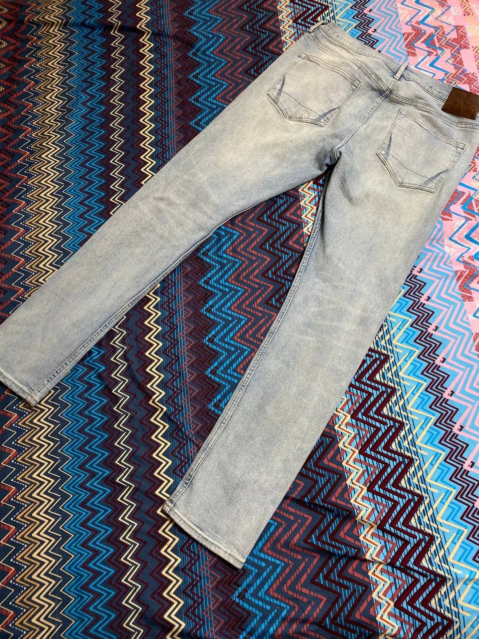 Allsaints × Vintage Crazy Faded Washed Denim Jeans Grunge Size 34" / US 12 / IT 48 - 15 Thumbnail