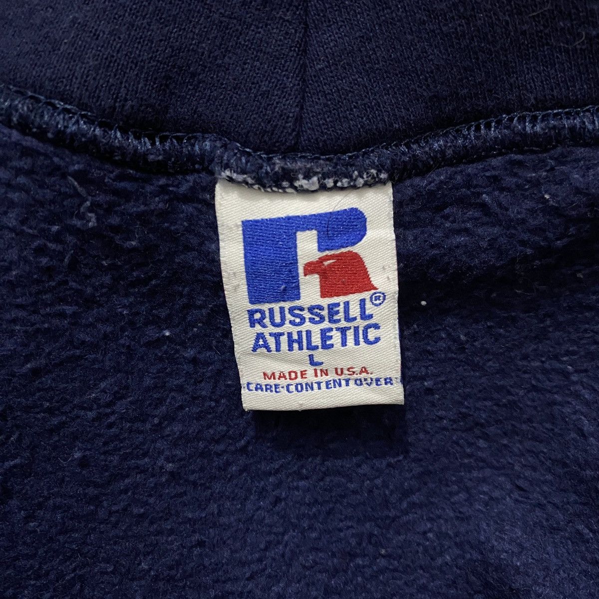 Japanese Brand ❌ SOLD OUT ❌ OG 1990s Russell Athletic Blank Hoodie Size US L / EU 52-54 / 3 - 3 Thumbnail