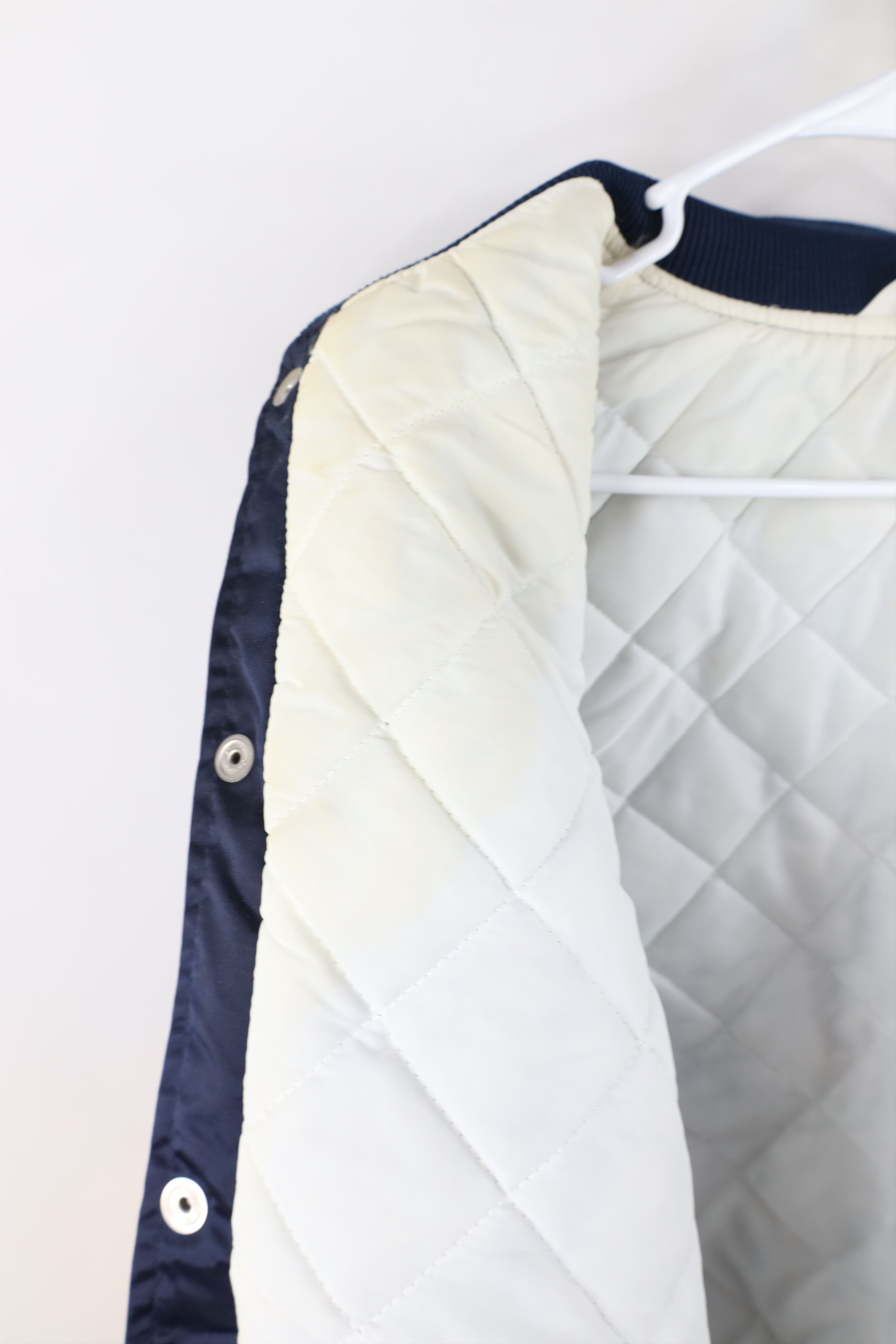 Vintage Vintage 70s 80s West Virginia Satin Bomber Jacket Blue USA Size US XXL / EU 58 / 5 - 13 Thumbnail