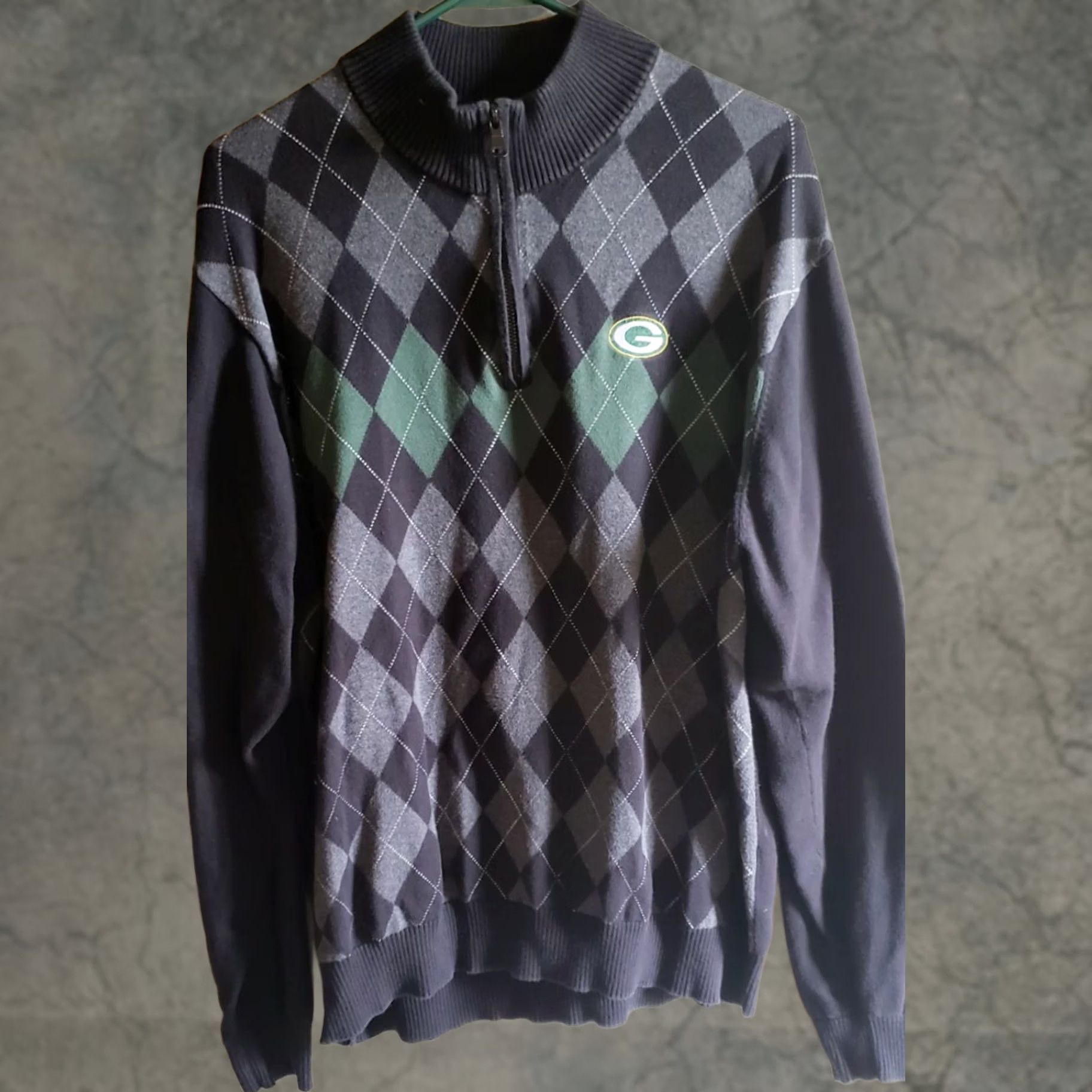 Cutter & Buck Cutter & Buck Green Bay Packers Golf Argyle Long Sleeve Sweater Men's XL Diamond Size US XL / EU 56 / 4 - 1 Thumbnail
