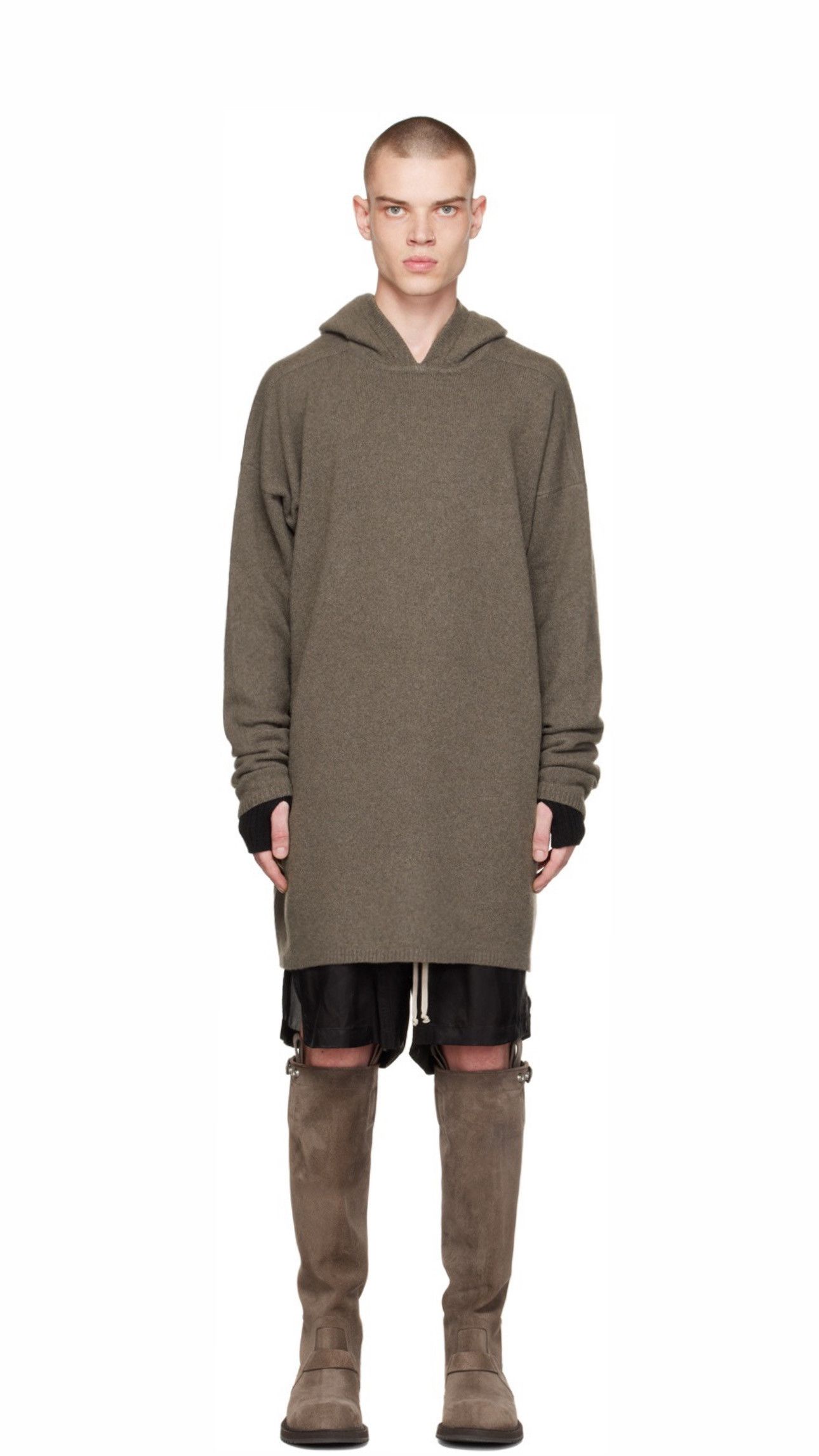 Rick Owens Gray Tommy Hoodie Size US M / EU 48-50 / 2 - 3 Thumbnail