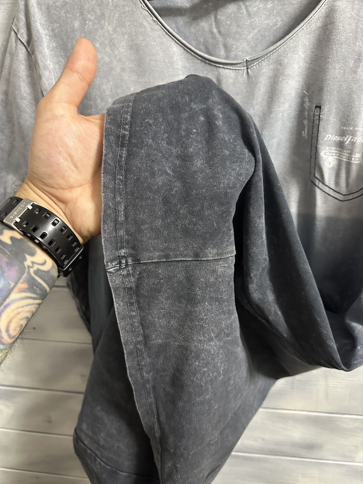 Diesel Rare Vintage T-Shirt Diesel Industry Avant-Garde Y2K style Size US L / EU 52-54 / 3 - 7 Thumbnail