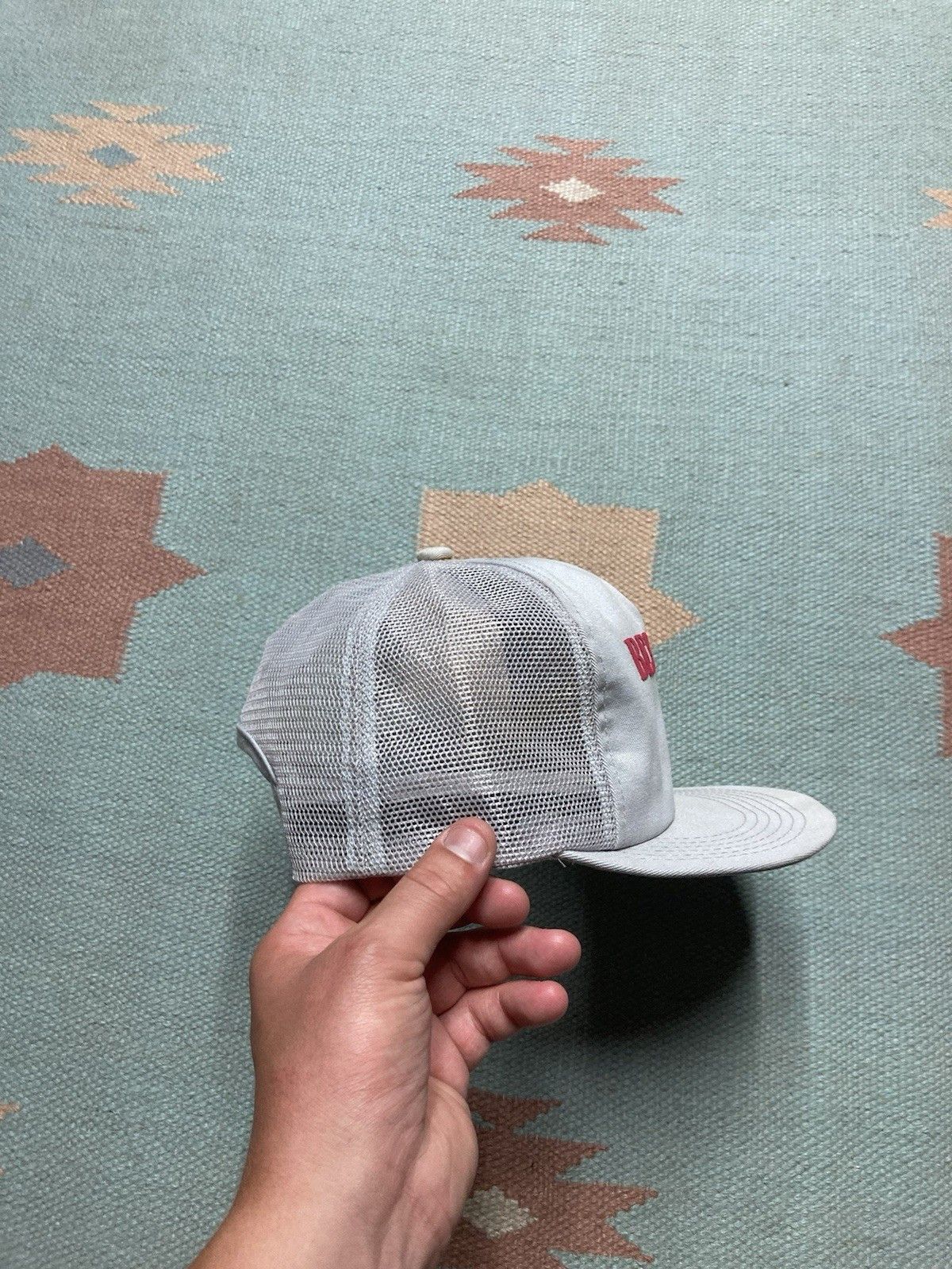 Vintage vtg 80s trucker hat Berger con Agra farm stain worn USA made Size ONE SIZE - 9 Thumbnail