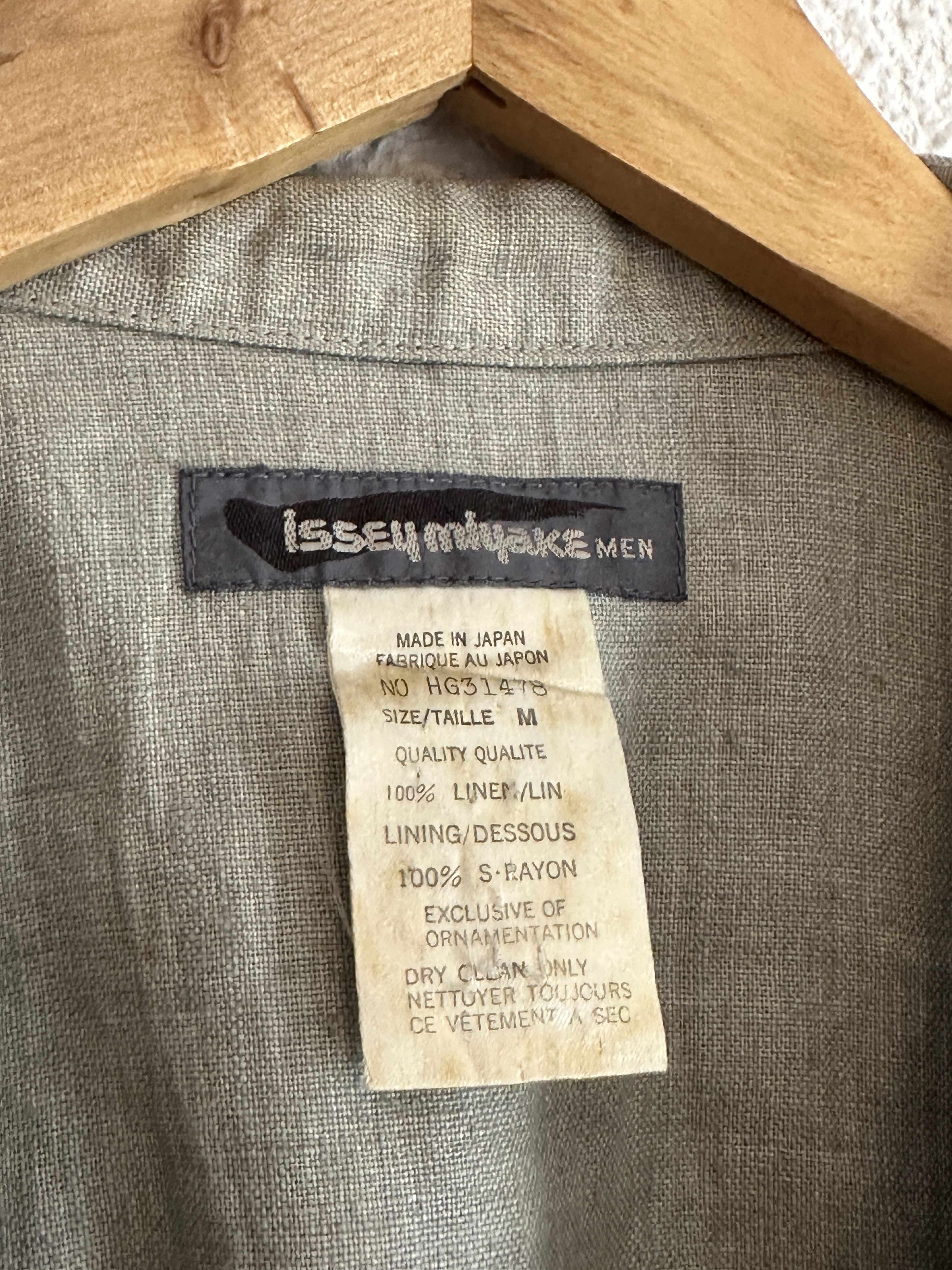 Issey Miyake Issey Miyake men vintage 80s archive linen jacket japan Size US M / EU 48-50 / 2 - 5 Thumbnail