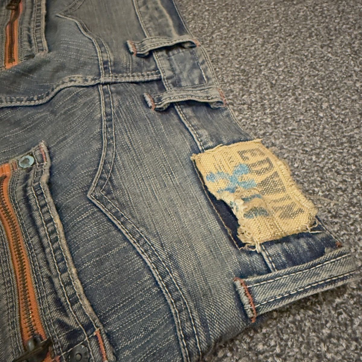 If Six Was Nine 🔥🇯🇵 Japanese 90s Edwin XV Rusty Clawmark Denim Size US 34 / EU 50 - 8 Thumbnail
