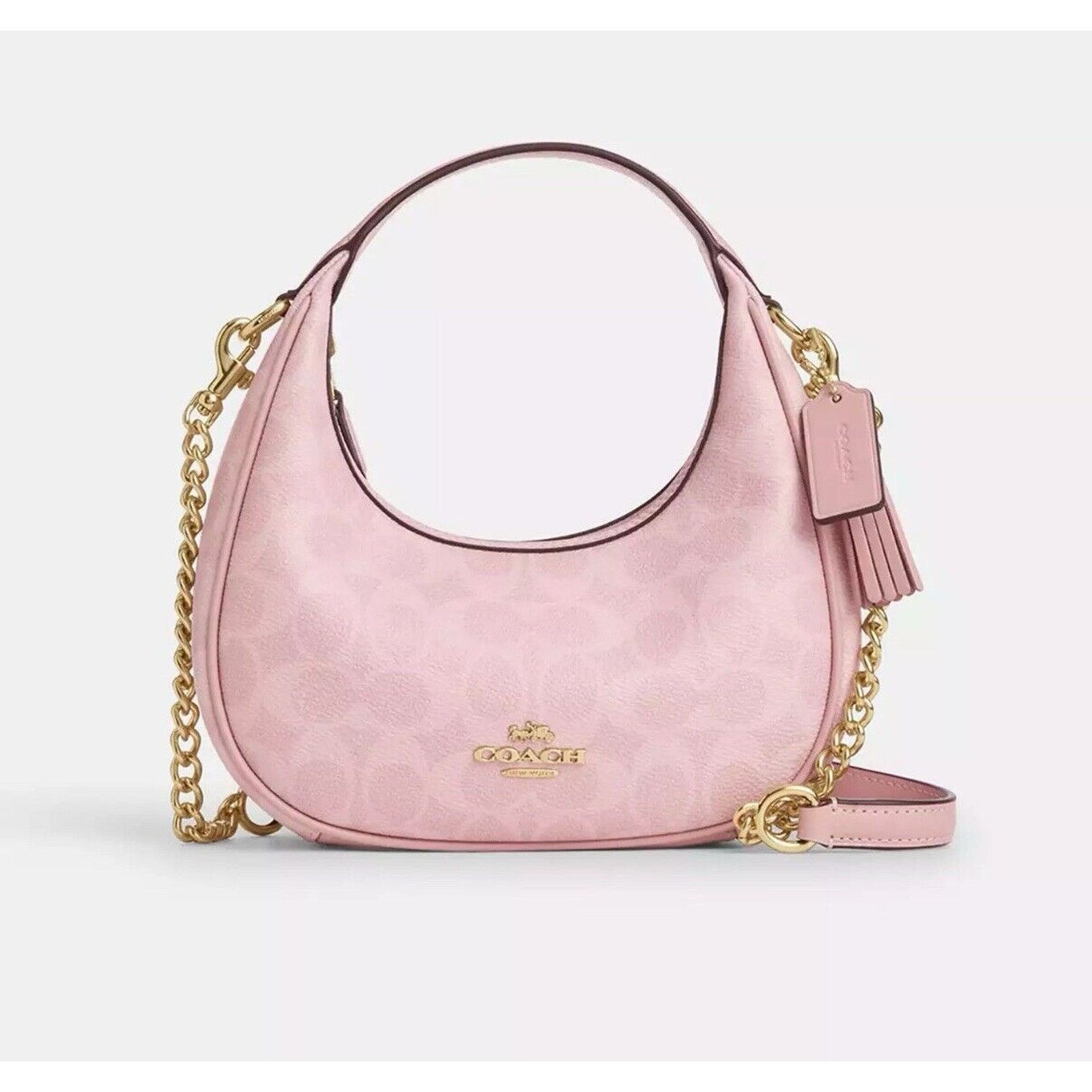 Coach NWT Coach Carmen Mini Crossbody Bag CAM83 Powder Pink Size ONE SIZE - 11 Thumbnail