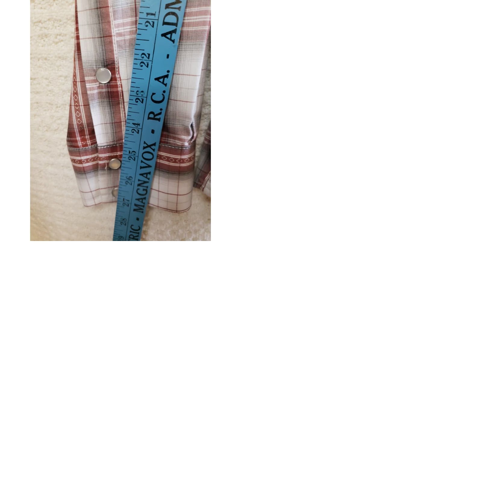 Vintage VINTAGE? No — actually Western Pearl Snap Long Sleeve Plaid Shirt Men 2XL Red Blue Pearl Snap Buttons Button-Up Collared Casual Workwear Size US XXL / EU 58 / 5 - 9 Thumbnail