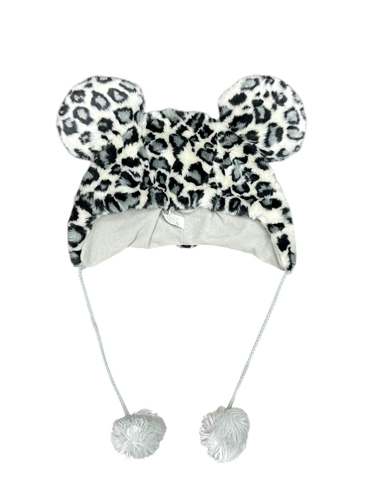 Disney Tokyo Disney Resort Leopard Fur Mickey Ear Beanie Rare Size ONE SIZE - 3 Thumbnail