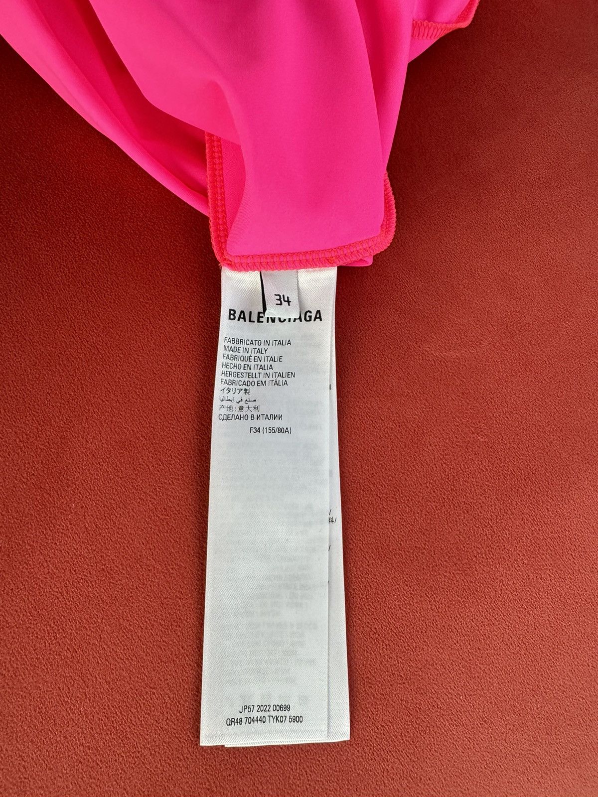 Balenciaga New Balenciaga bright pink mini dress, size XS Size XS / US 0-2 / IT 36-38 - 8 Thumbnail