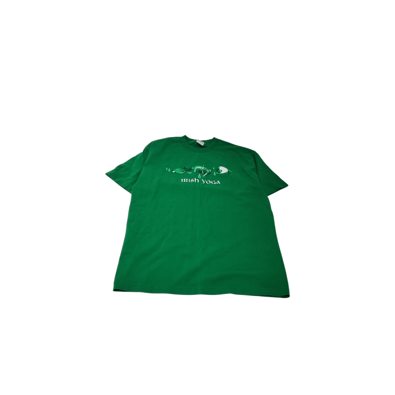 Vintage Drunk Irish Yoga T-Shirt Size US L / EU 52-54 / 3 - 1 Thumbnail