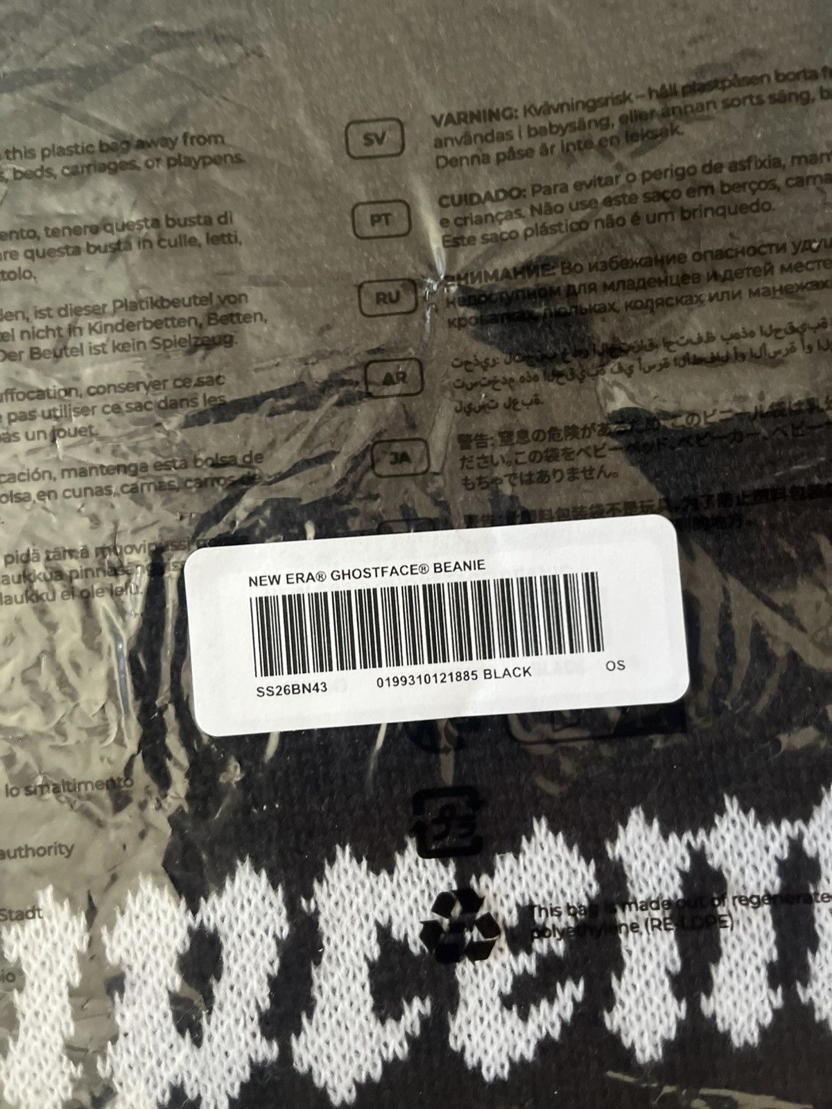 Supreme Supreme New Era Ghostface Beanie Size ONE SIZE - 4 Thumbnail