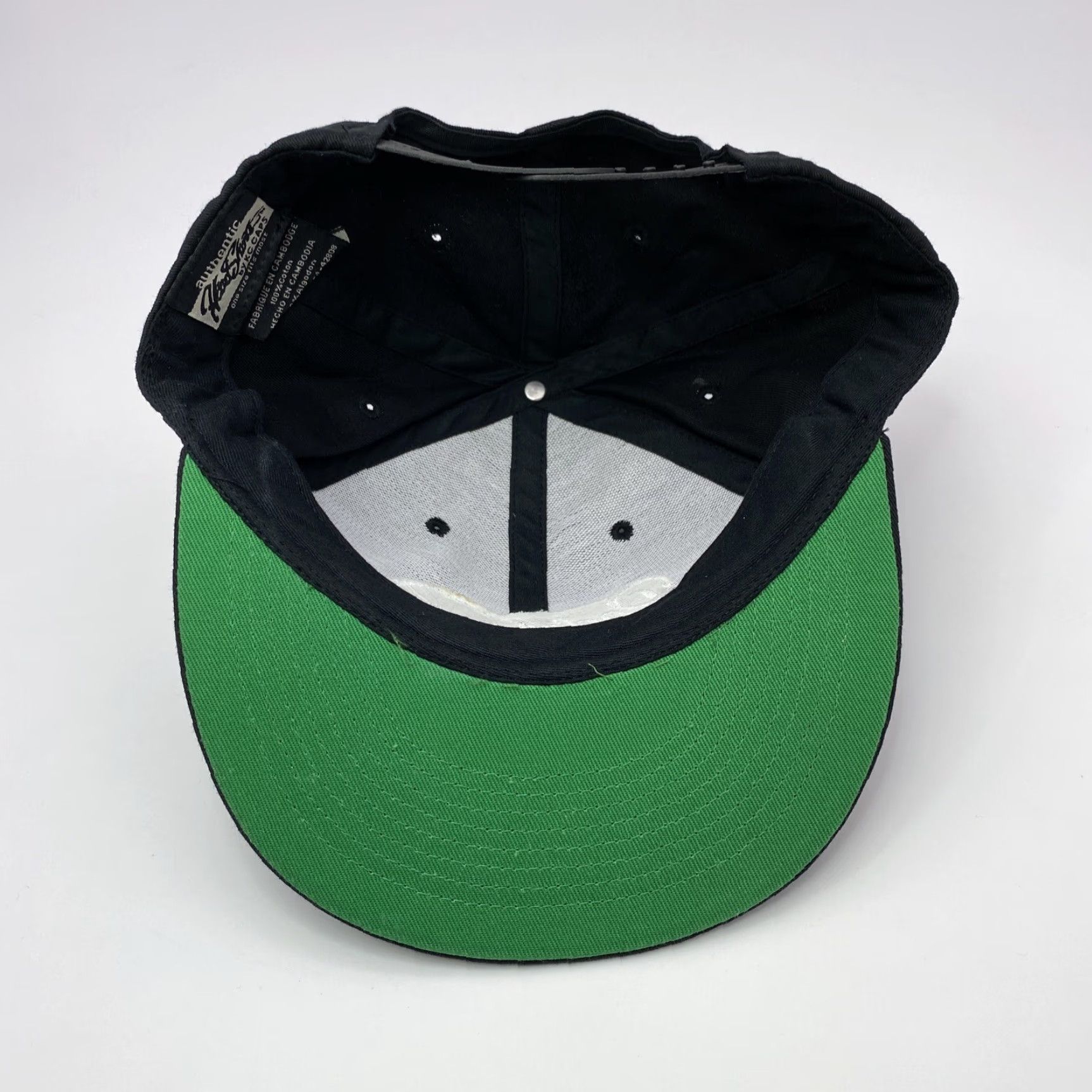 Vintage VINTAGE KC CAPS RADEBERGER PILSNER SNAPBACK HAT BLACK ONE SIZE EMBROIDERED GREEN UNDERBRIM EAGLE AMERICAN MENS Size ONE SIZE - 5 Thumbnail