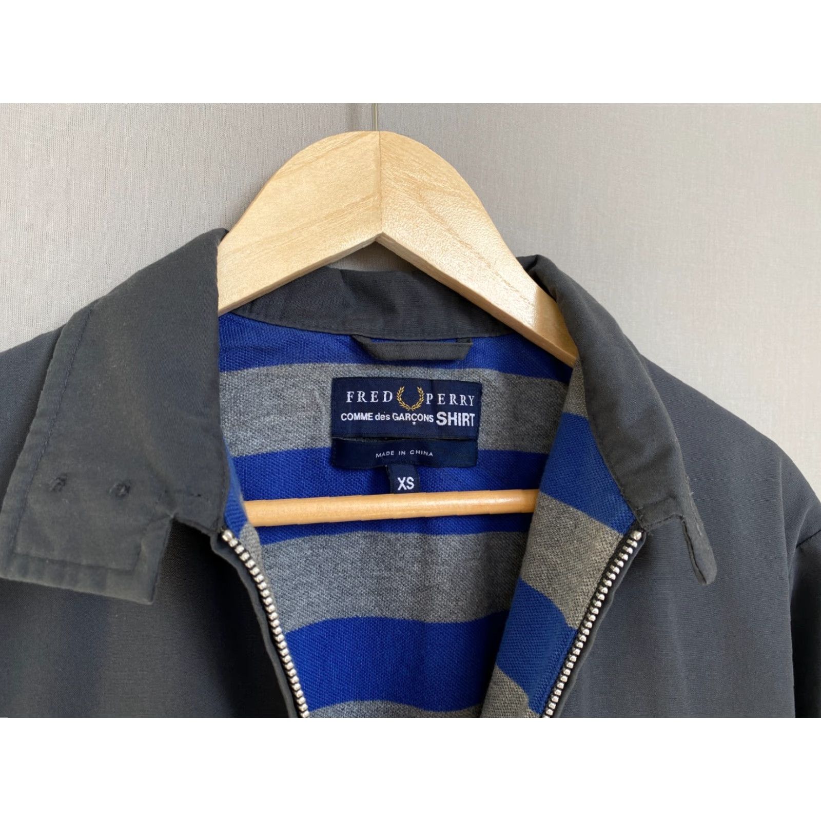 Fred Perry Fred Perry X Comme Des Garcons Bomber Jacket XS Mens Shirt Jacket Black Gray Style Logo Vintage No Size US XS / EU 42 / 0 - 7 Thumbnail