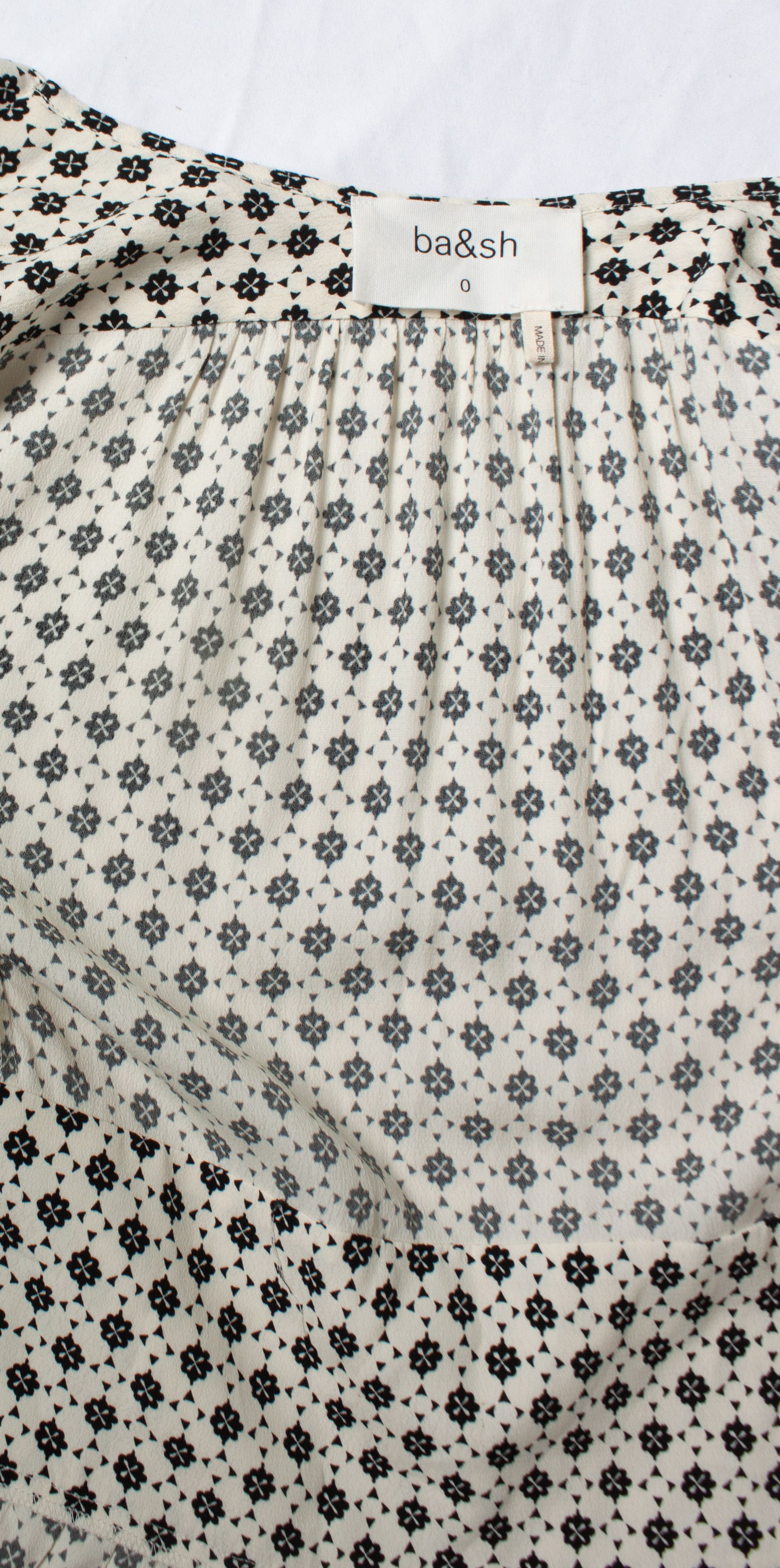 ba&sh Ba&sh, Carlo top in black and ecru Size XS / US 0-2 / IT 36-38 - 6 Thumbnail
