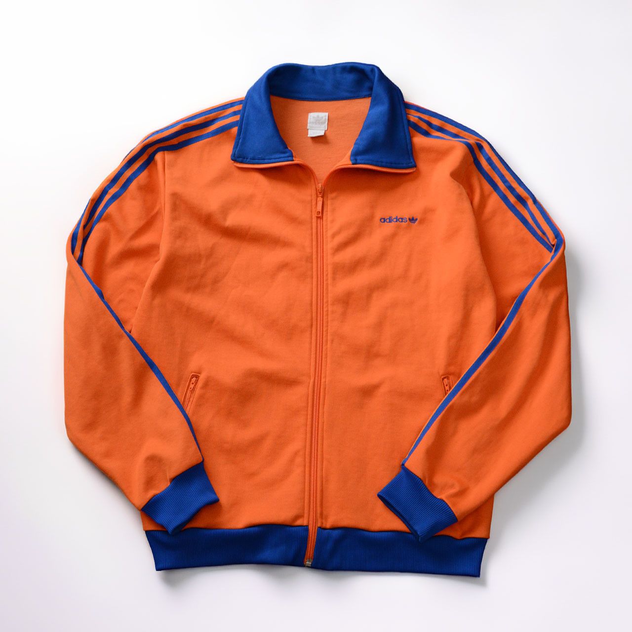 Adidas adidas Vintage Track Jacket 00s — Orange & Royal Blue Size L Size US L / EU 52-54 / 3 - 1 Thumbnail