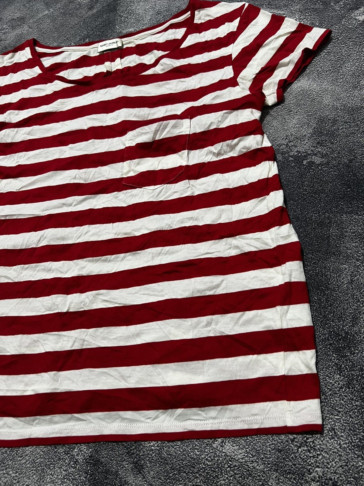 Saint Laurent Paris Saint Laurent SS14 Striped Shirt Size L / US 10 / IT 46 - 5 Thumbnail