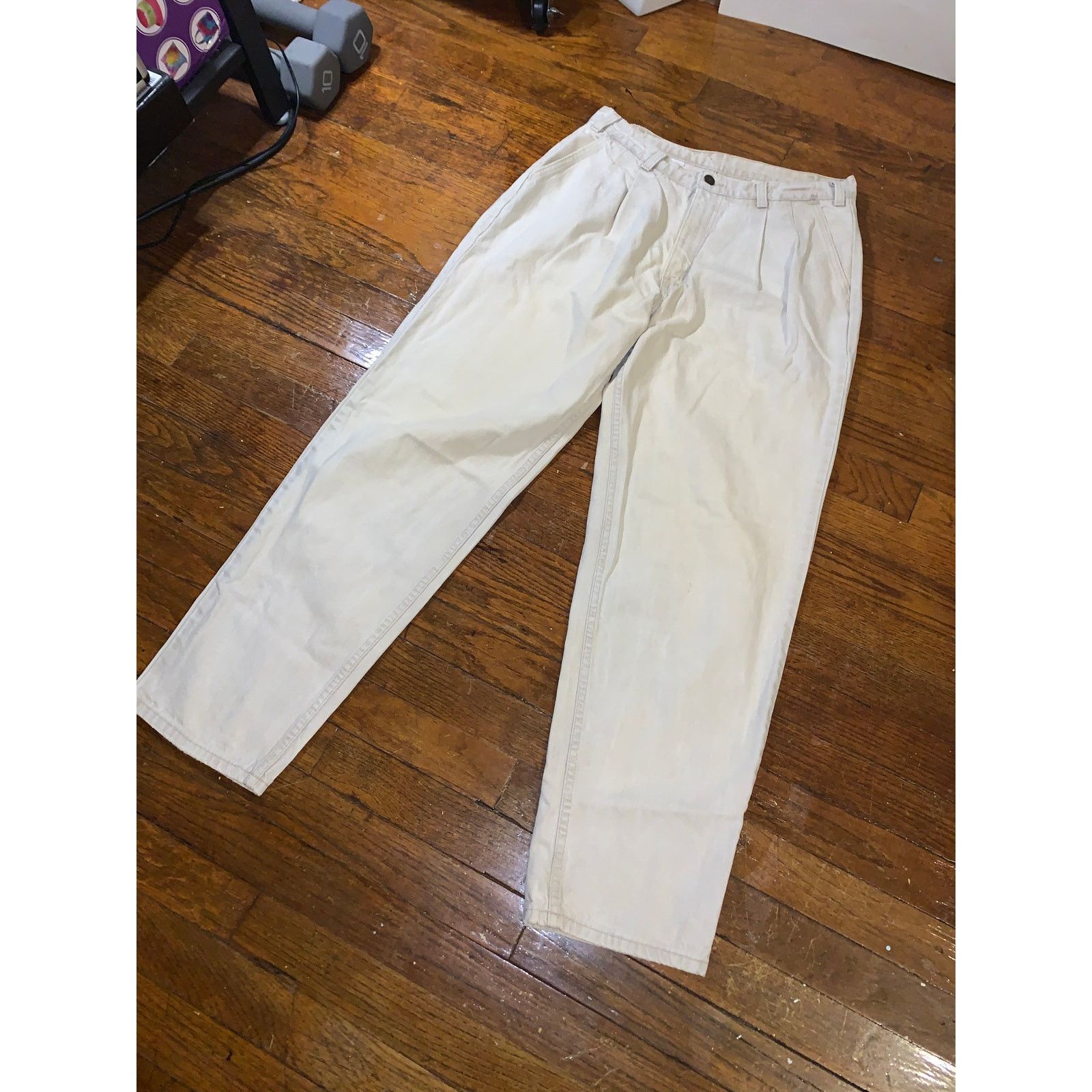 Levi's × Vintage Vtg Levi’s 530 USA 32x28.5 White Denim Jeans 90s High Rise Size US 32 / EU 48 - 6 Thumbnail