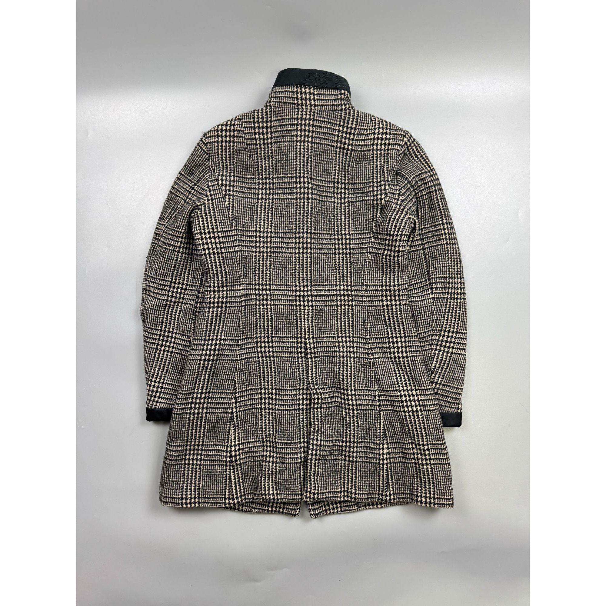 Fay Fay Checkered Tartan Insulated Wool Coat (Y1234) Size M / US 6-8 / IT 42-44 - 12 Thumbnail