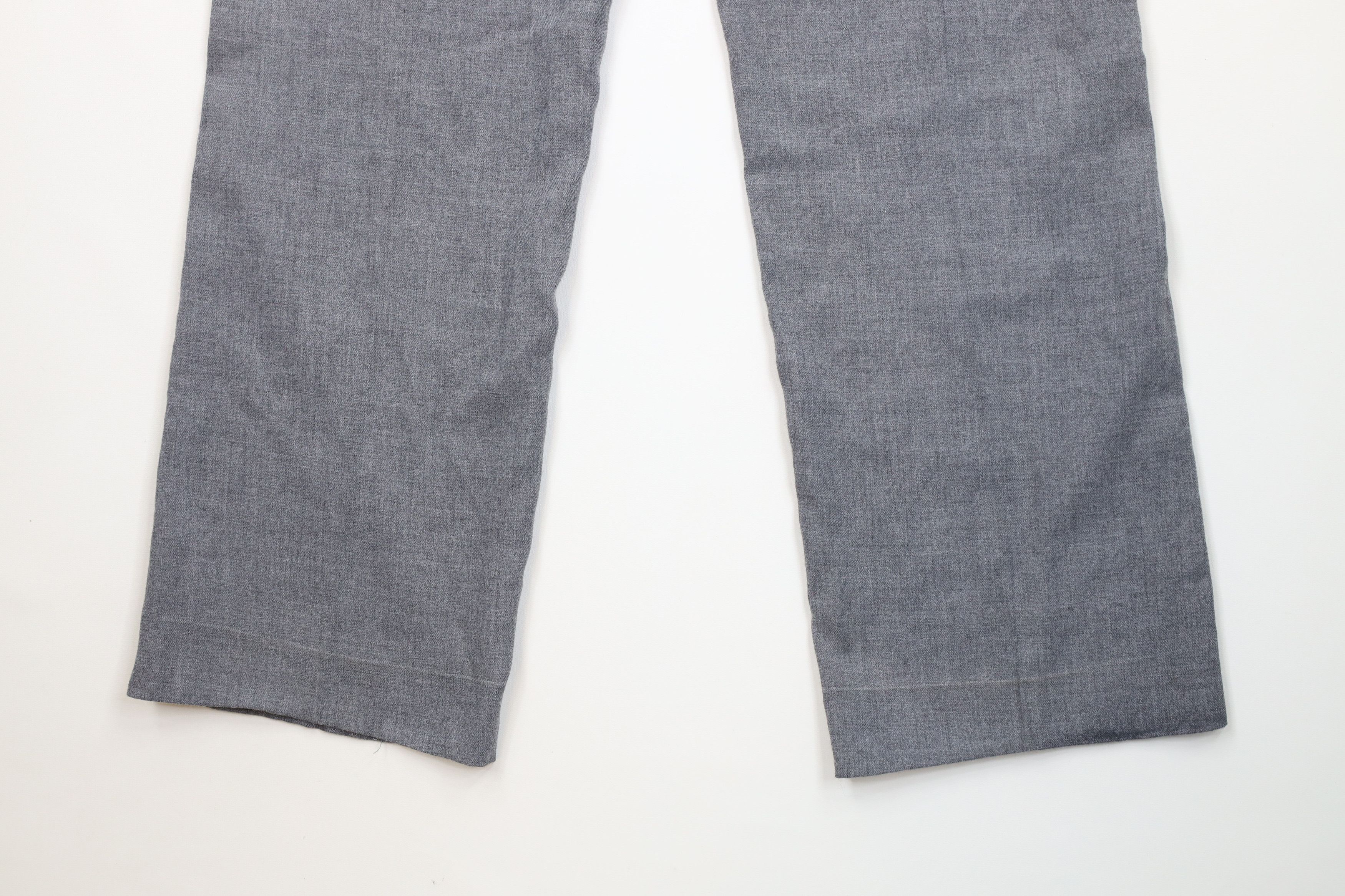Vintage Vintage 70s Streetwear Chambray Wide Leg Chino Pants Gray Size US 34 / EU 50 - 13 Thumbnail