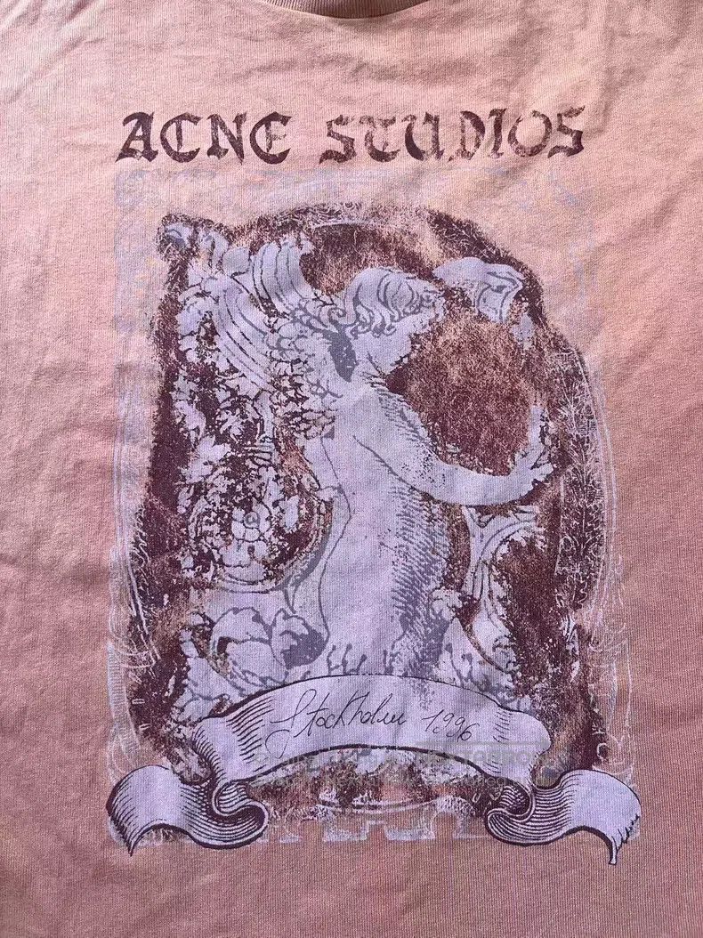 Acne Studios Acne Studios Printed Mesh Edge Fake Two Piece Long Sleeve Size US XS / EU 42 / 0 - 3 Thumbnail