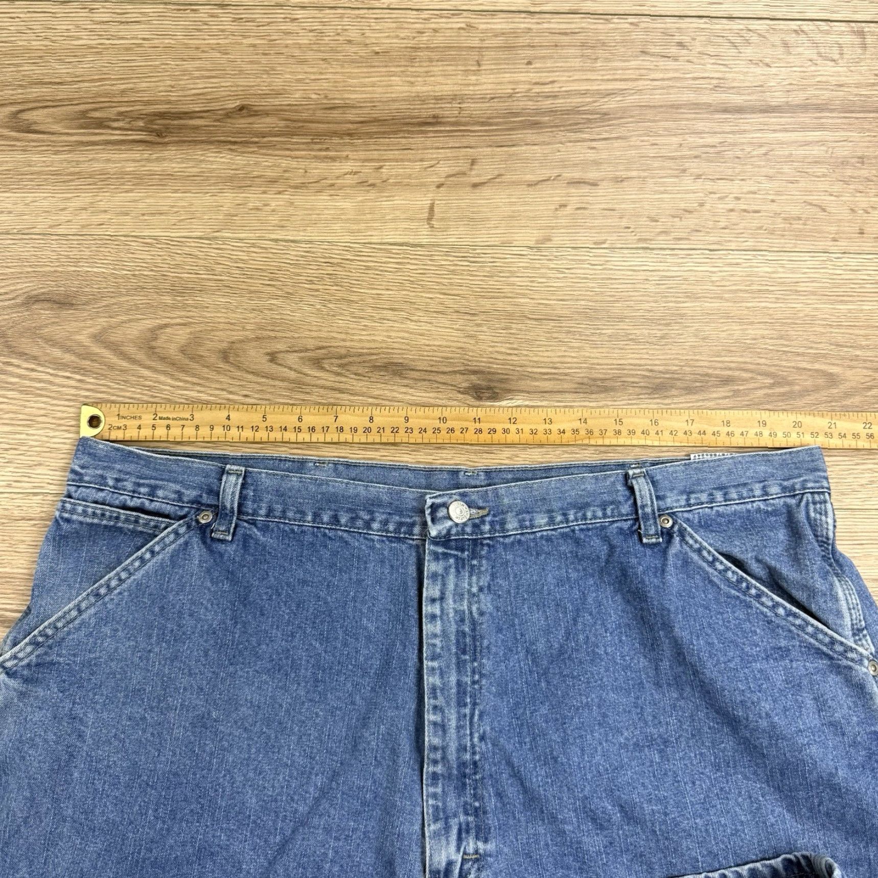 Wrangler Wrangler Carpenter Jeans Mens 42x30 Relaxed Fit Denim Pants 94LSWVD Workwear Wrangler Retro Blue 30 In Inseam Size US 42 / EU 58 - 3 Thumbnail