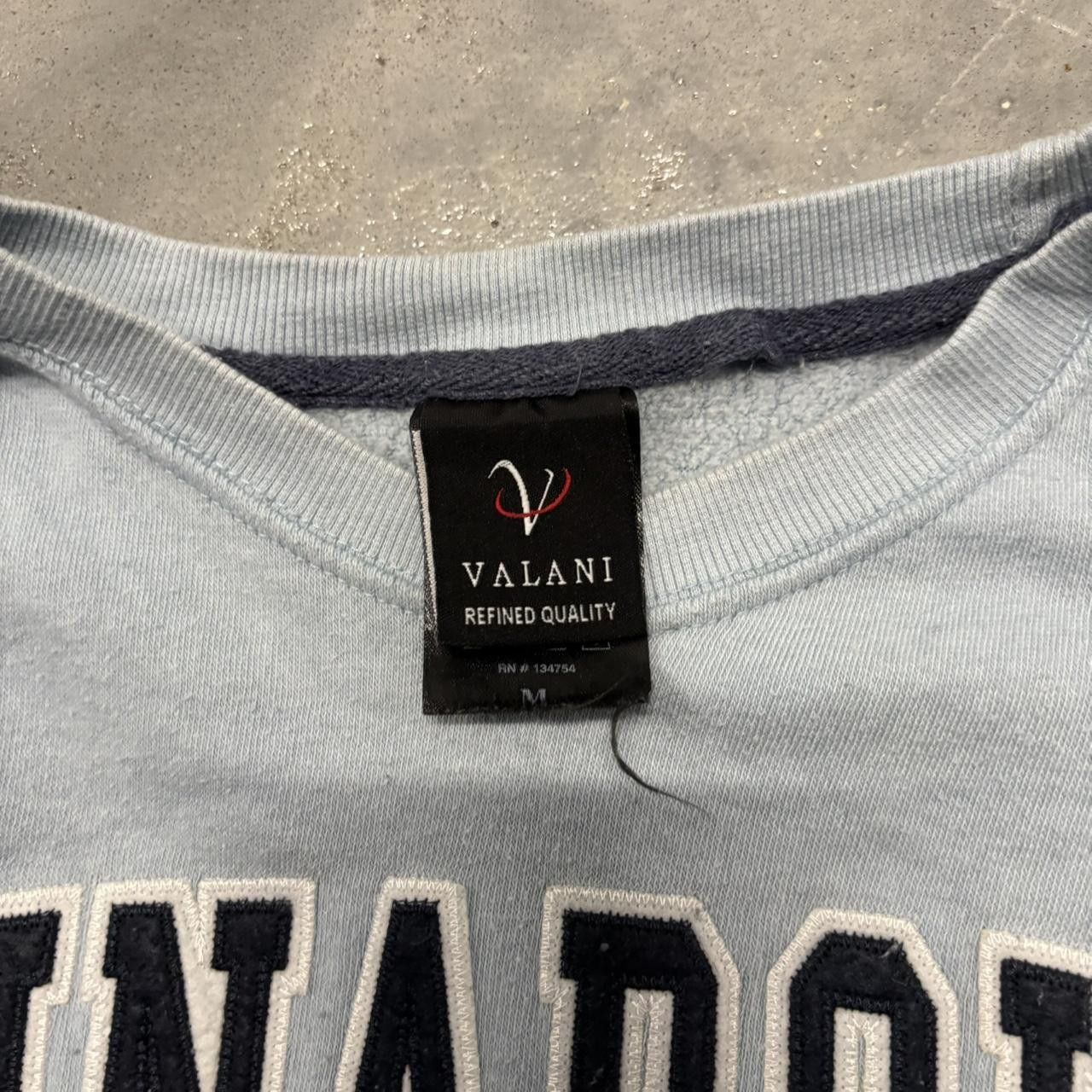 Japanese Brand × Vintage Crazy Vintage Y2K/2000s Light Blue Anapolis Spellout Light Sweater! Size US M / EU 48-50 / 2 - 6 Thumbnail