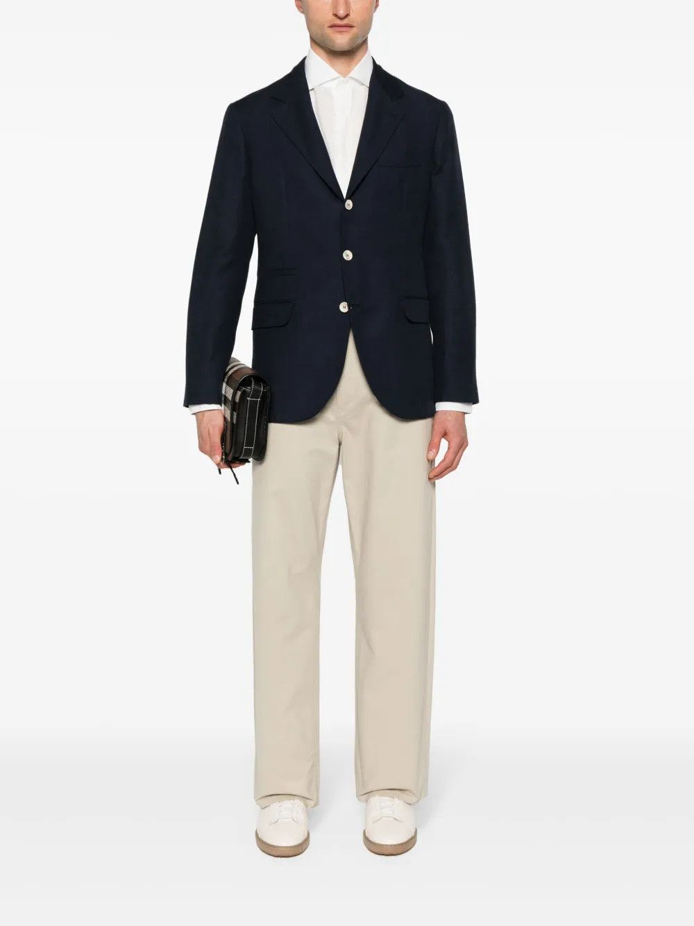 Brunello Cucinelli o1y0526 Single-breasted Blazer in Midnight Blue Size US S / EU 44-46 / 1 - 5 Thumbnail