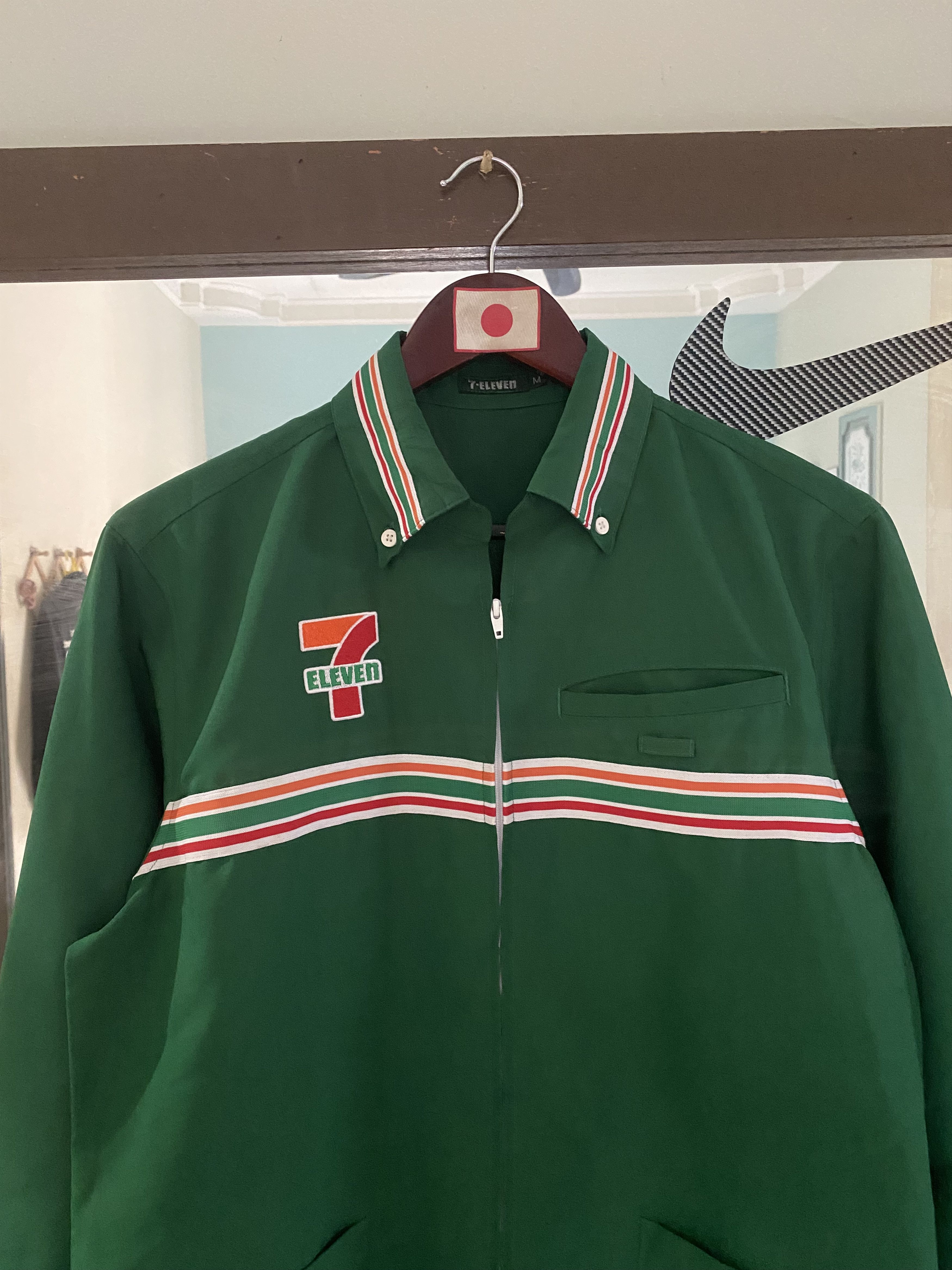 Japanese Brand × Vintage Vintage 7-Eleven Ziper Shirt M/L Size Size US M / EU 48-50 / 2 - 2 Thumbnail