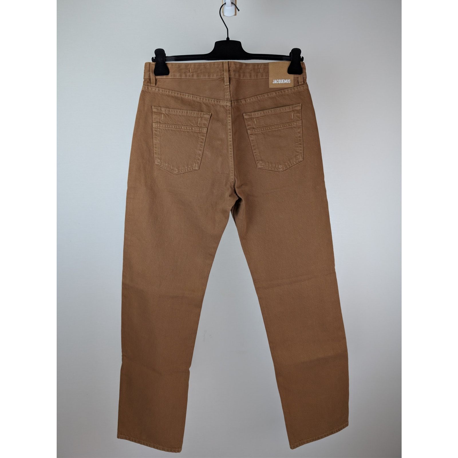 Jacquemus o1rshd1 Le de Nîmes Straight-Leg Denim Jeans Camel / Beige Size US 32 / EU 48 - 11 Thumbnail