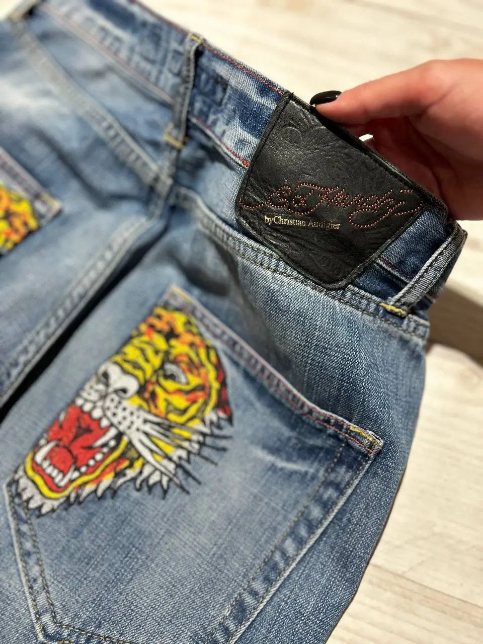 Ed Hardy Ed Hardy By Christian Audigier Denim Jeans Tiger Japan Y2K Size US 31 - 13 Thumbnail