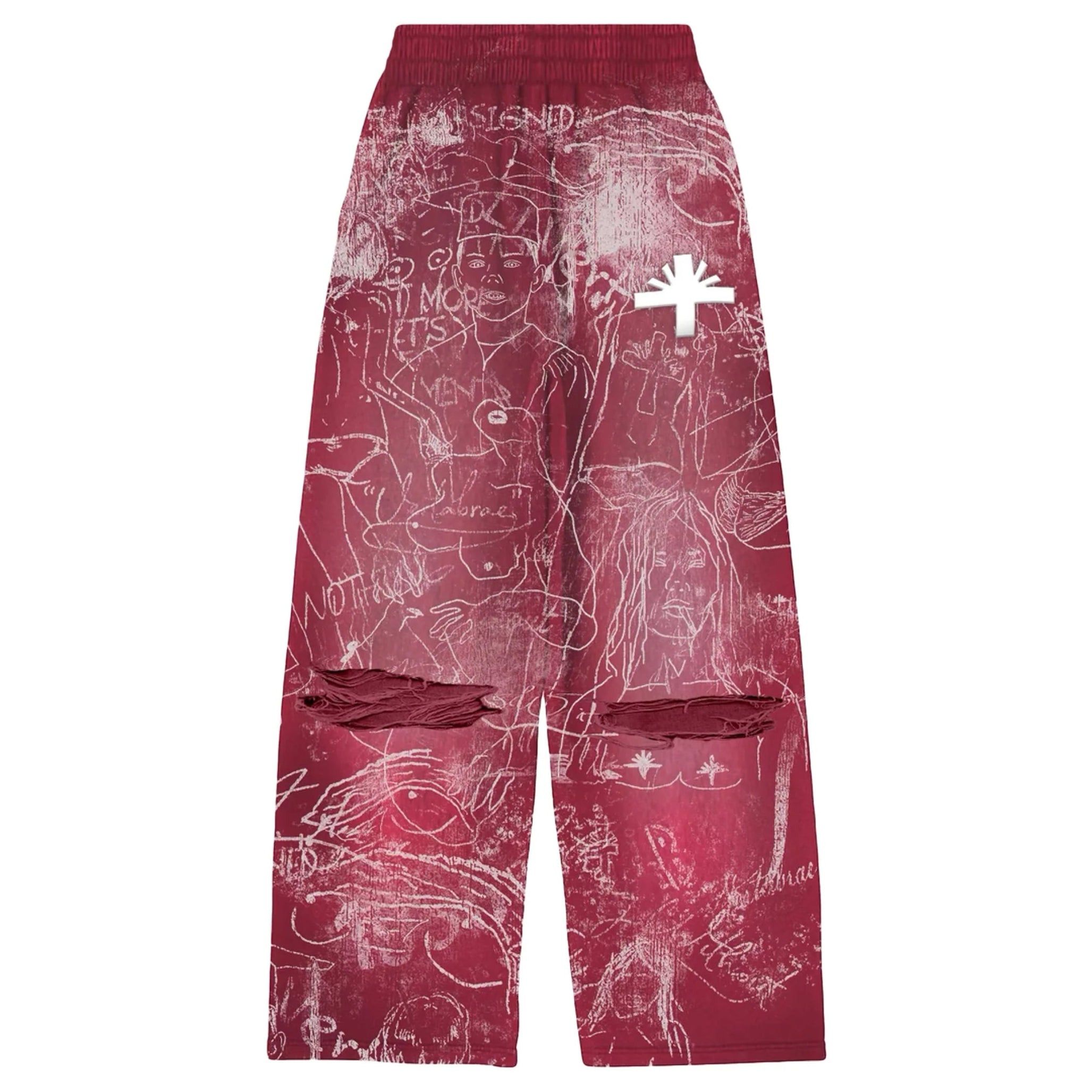 Vertabrae C-7 Graffiti Sweatpants Red Size US 32 / EU 48 - 1 Preview