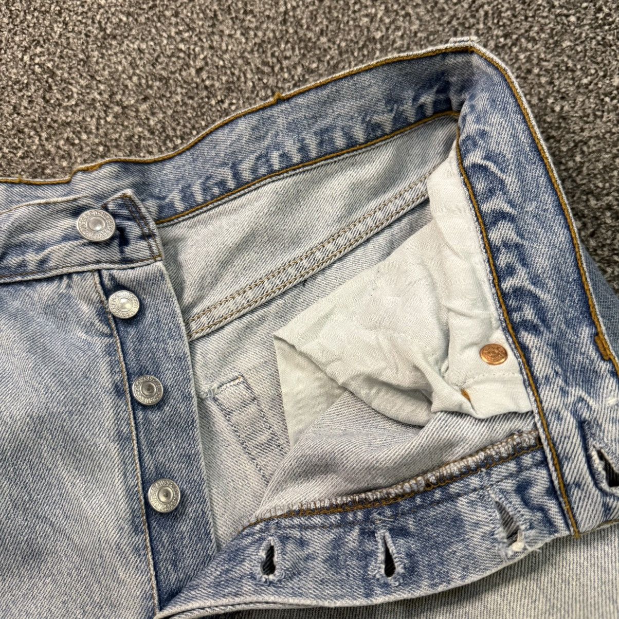 Levi's 🔥🇯🇵 Vintage Y2K Levis 501 Distressed Denim Size US 32 / EU 48 - 11 Thumbnail