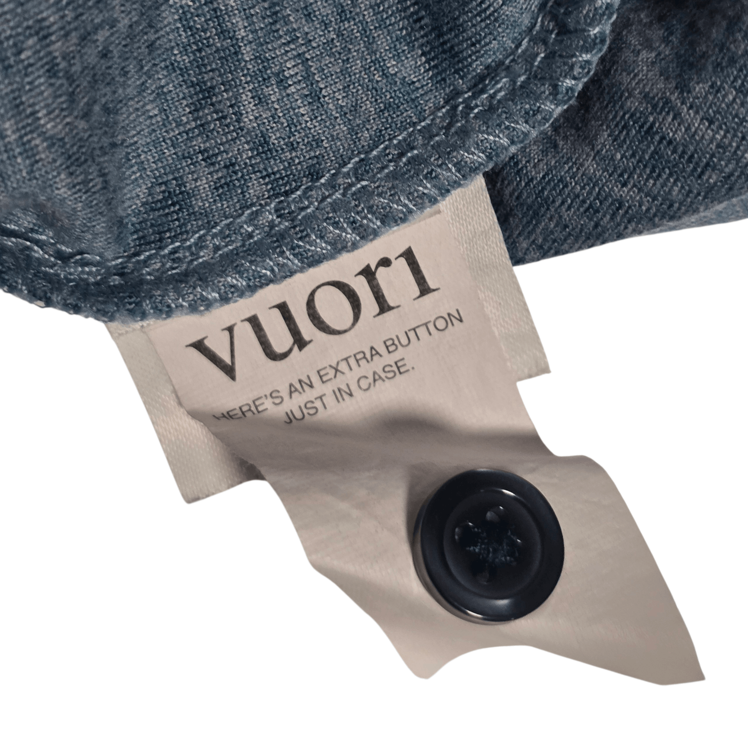 Vuori Vuori Mens Blue Heathered Active Button Up Top S Size US S / EU 44-46 / 1 - 5 Thumbnail