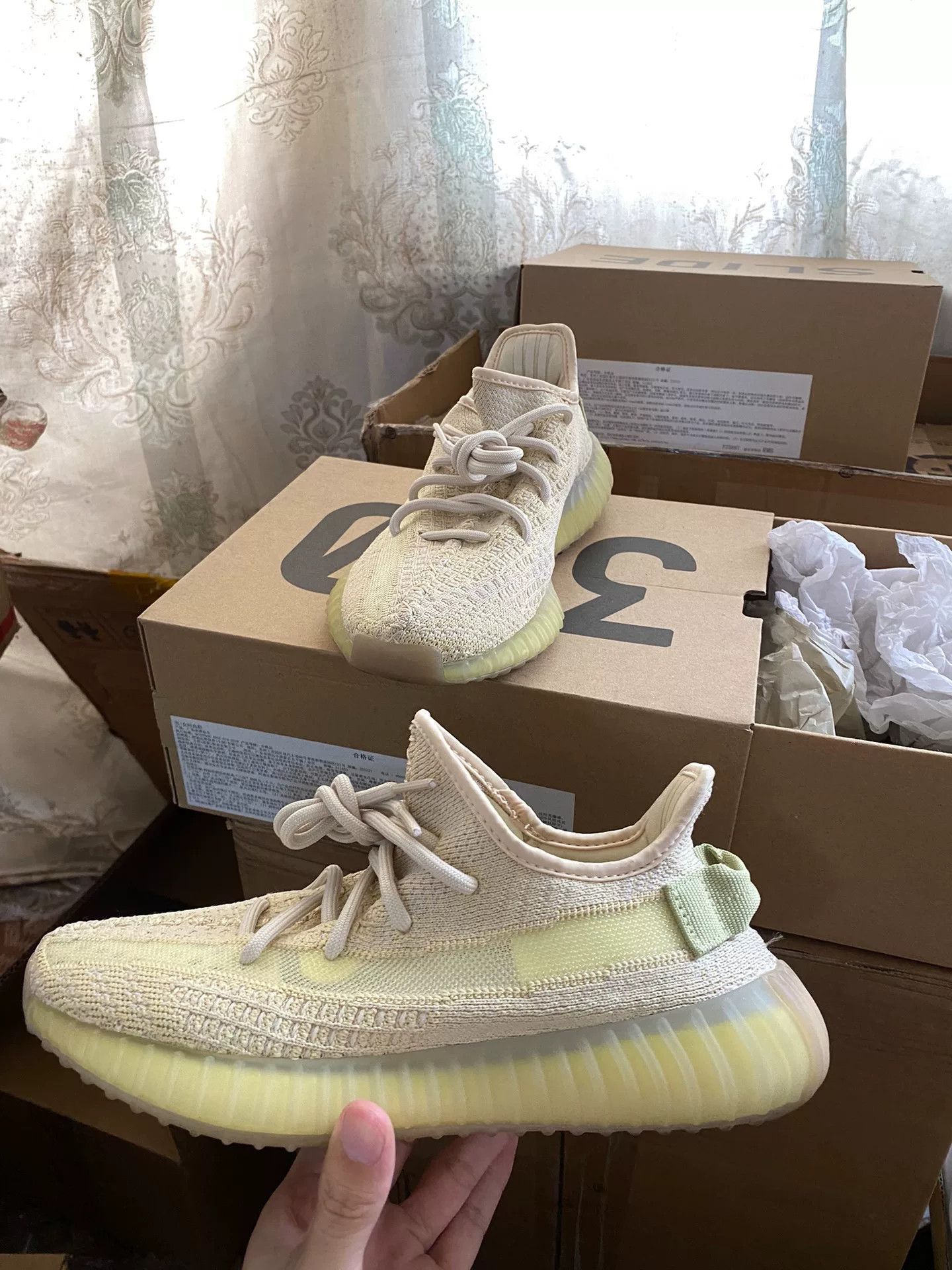 Adidas Adidas YEEZY350 Limited Yellow Lowtop Sneakers 39 Men Size US 6.5 / EU 39-40 - 1 Thumbnail