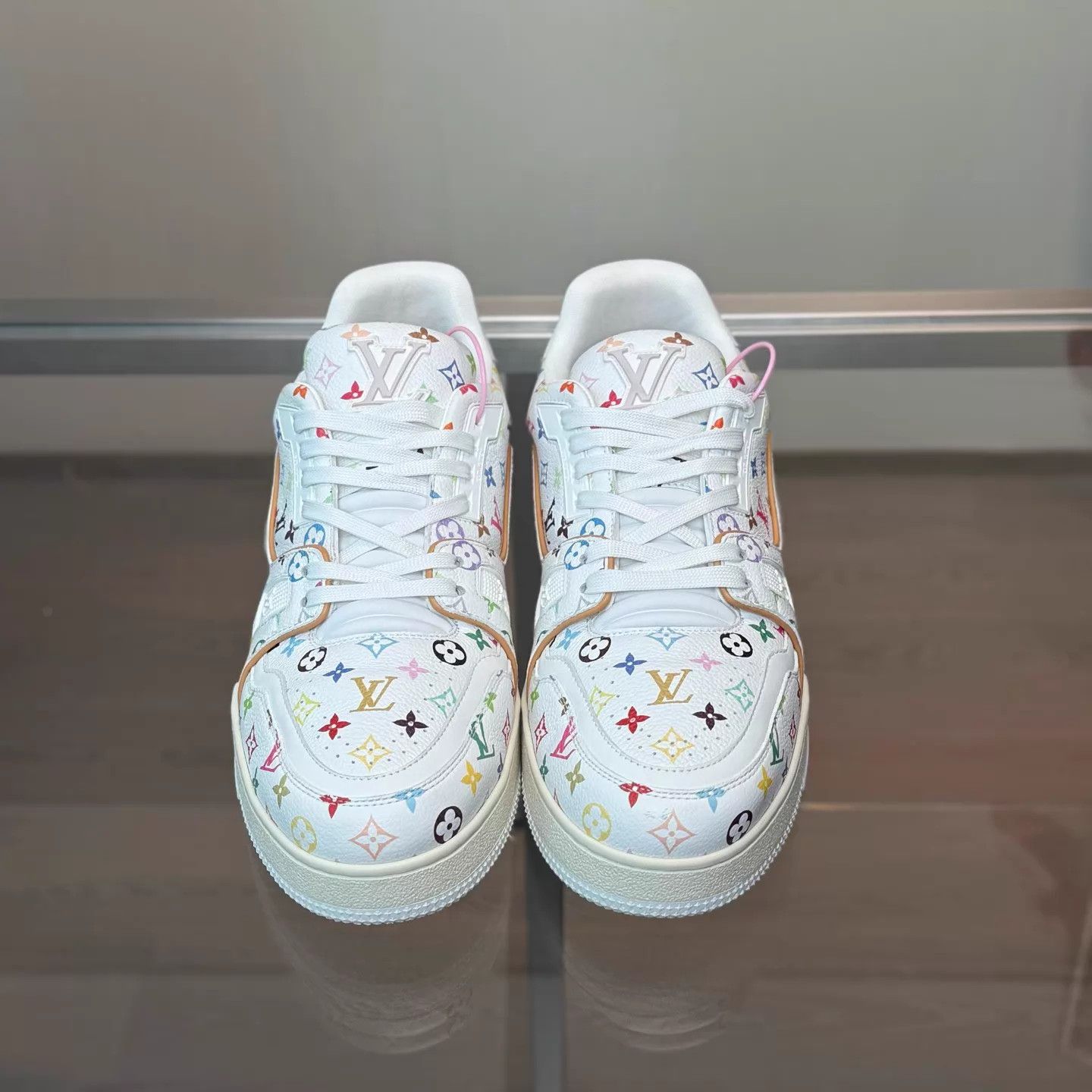 Louis Vuitton LV x Takashi Murakami Trainer White Tri-Color UK9/43 99 Size US 10 / EU 43 - 2 Thumbnail