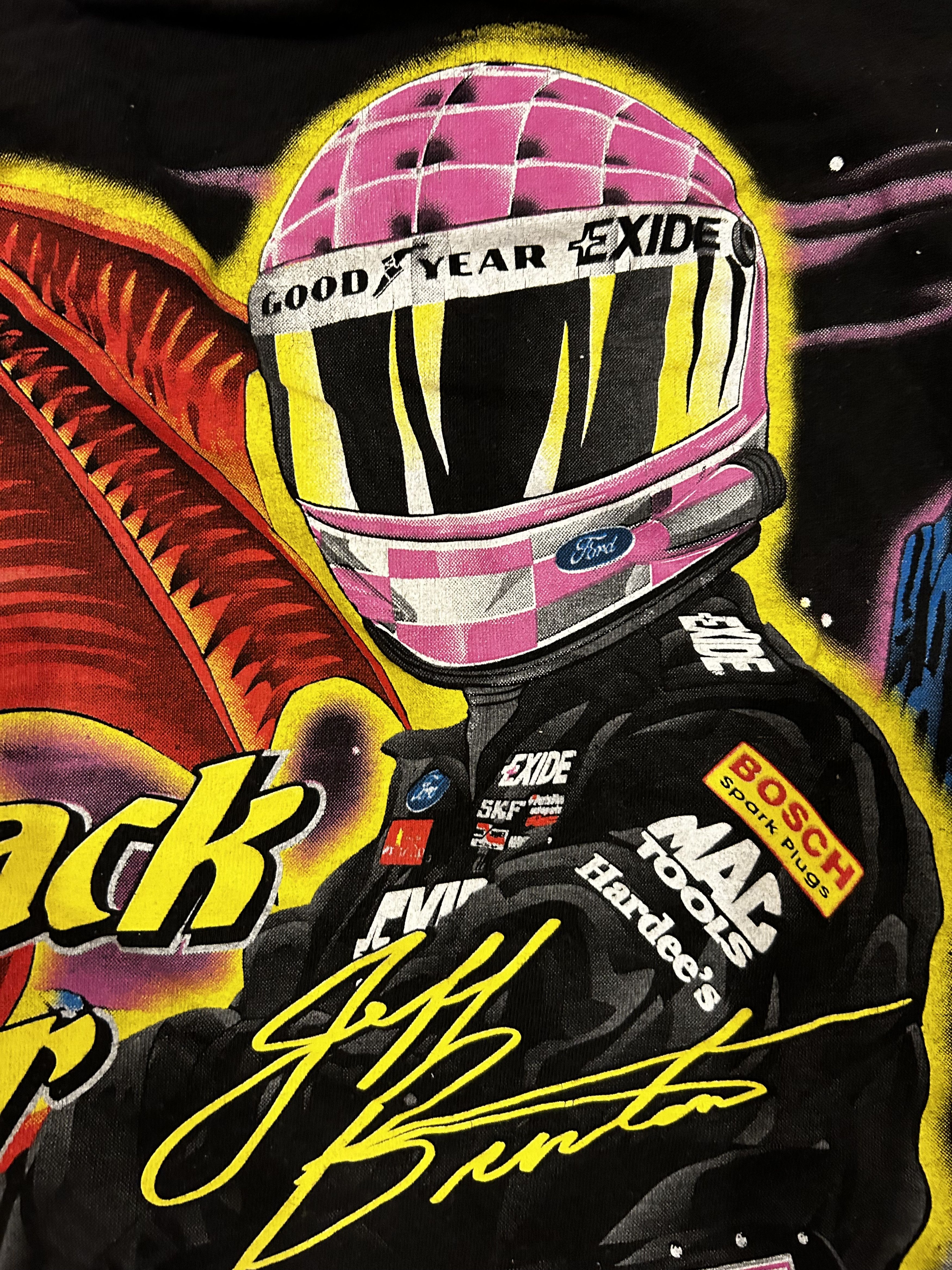 Tultex Vintage Jeff Burton by Track Master Knight NASCAR Shirt Sz L Size US L / EU 52-54 / 3 - 7 Thumbnail