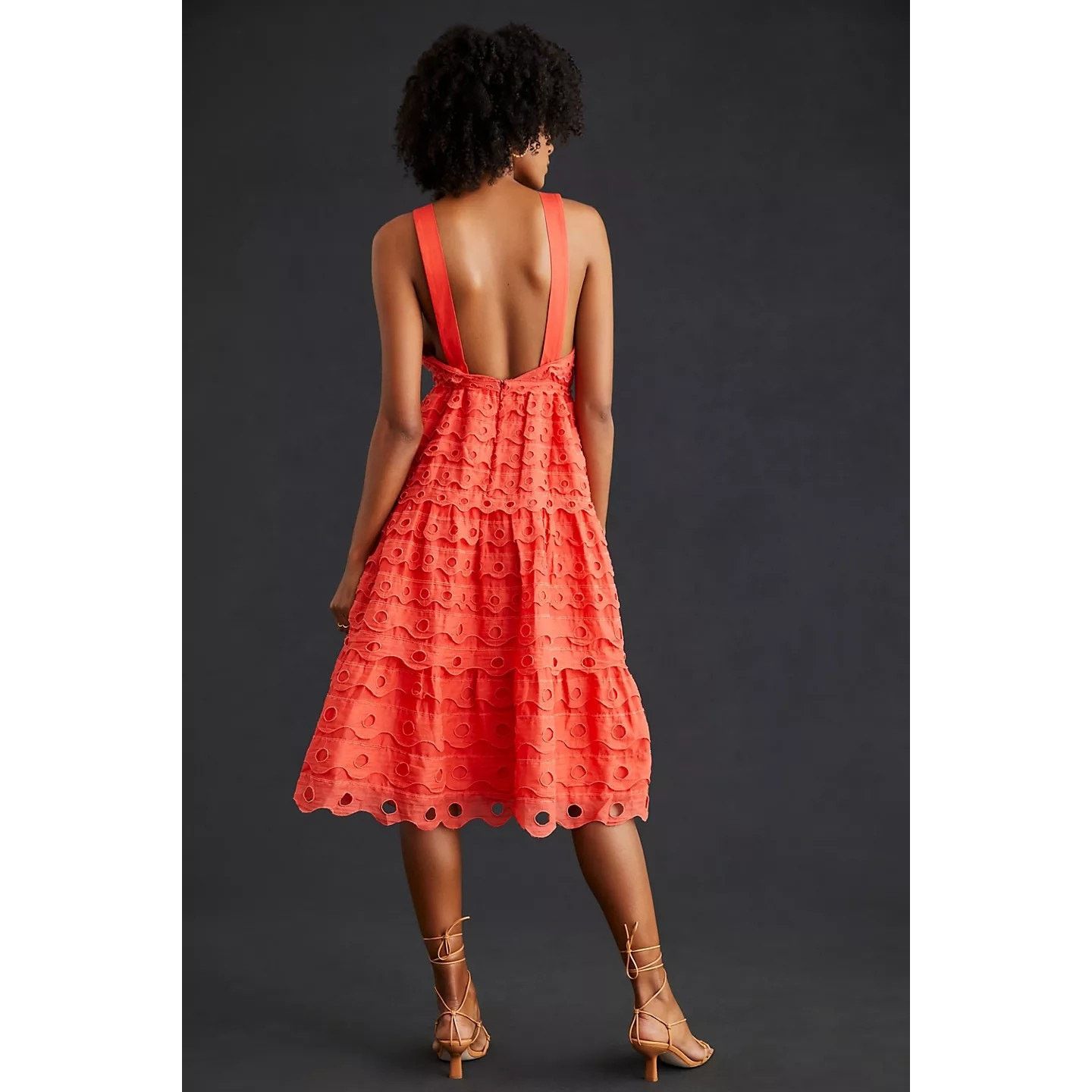 Anthropologie New Anthropologie Maeve Eyelet Halter Midi Dress $260 SIZE 6 Size M / US 6-8 / IT 42-44 - 4 Thumbnail