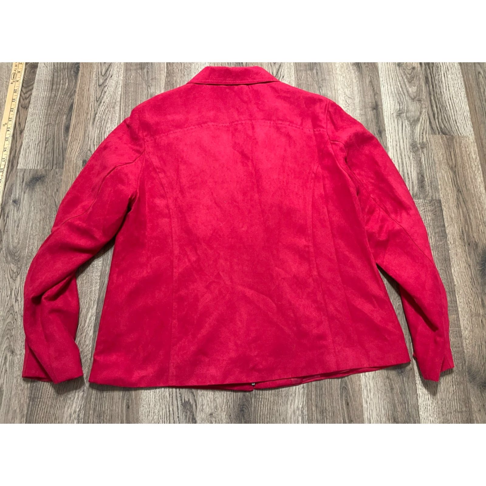 Vintage Studio Works Jacket Women's Size 14 Red Full Zip Long Sleeve Size XL / US 12-14 / IT 48-50 - 2 Thumbnail