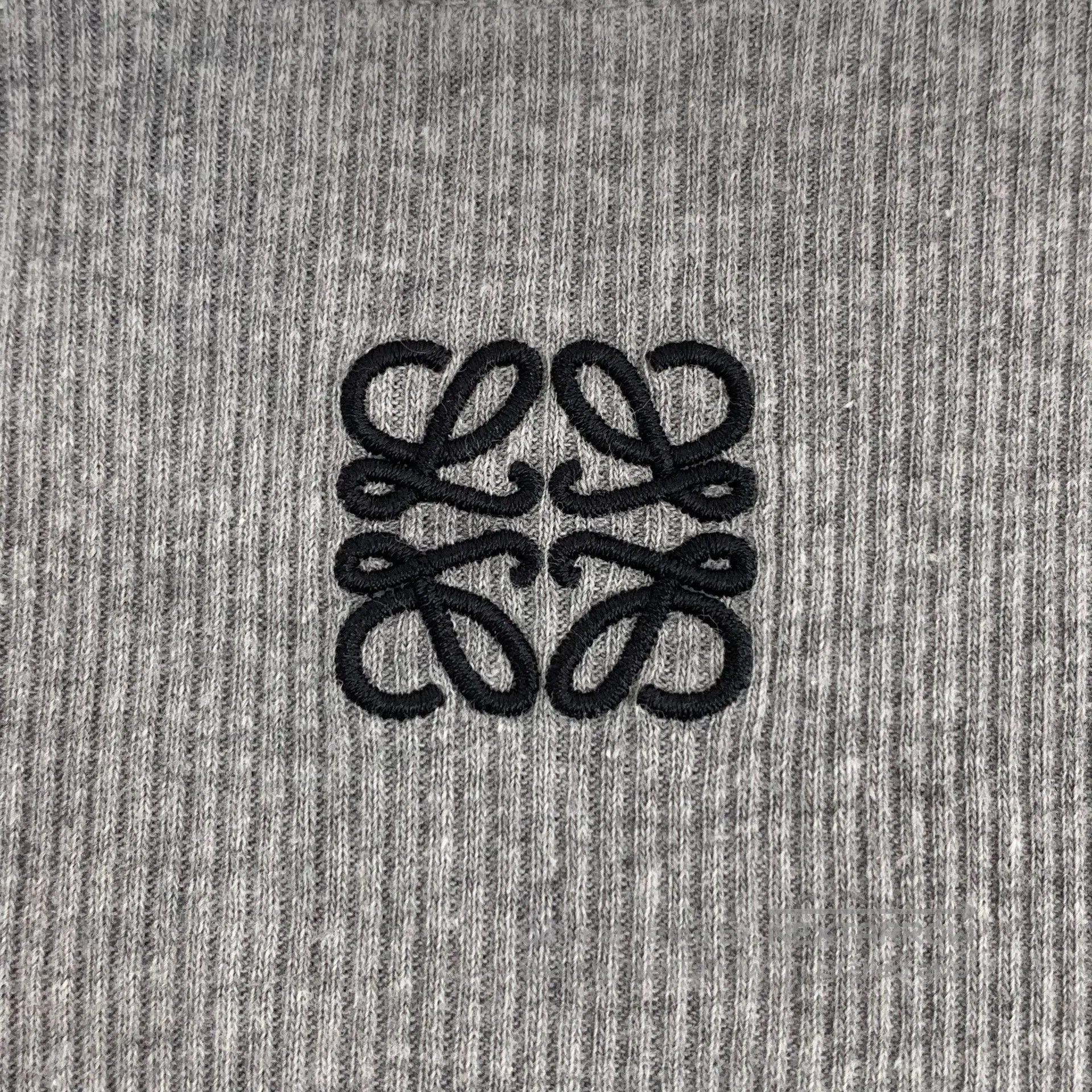 Loewe Loewe Grey Logo Embroidered Cotton Round Neck Sleeveless K Size XS / US 0-2 / IT 36-38 - 6 Thumbnail