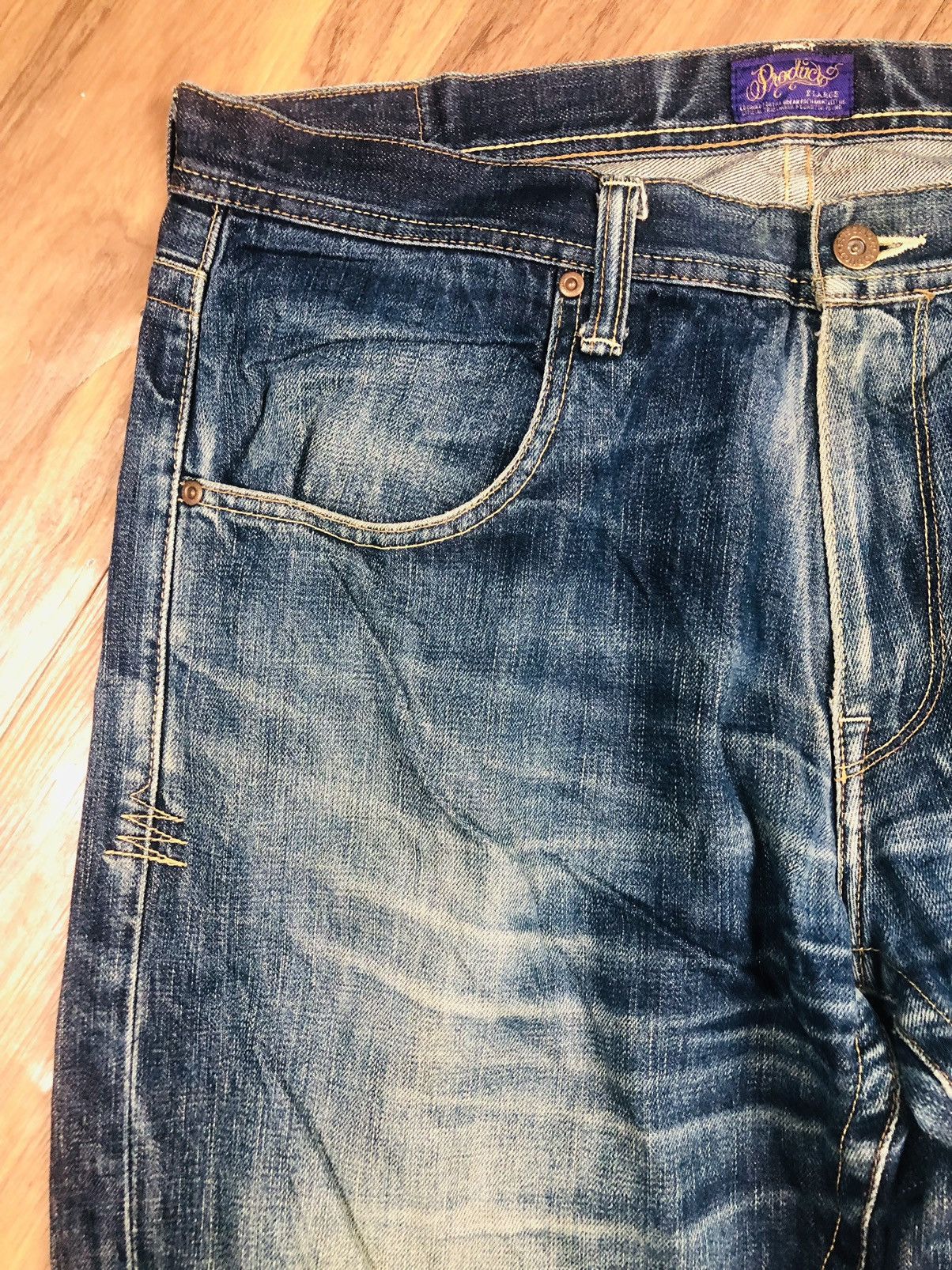 If Six Was Nine Authentic Fine Denim Distress Jeans (37) Size US 36 / EU 52 - 5 Thumbnail