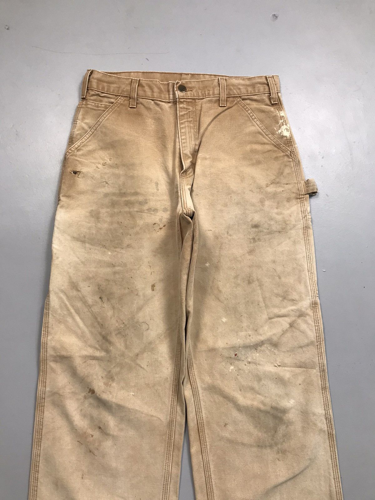 Carhartt Vintage Carhartt B11 BRN carpenter workwear denim Size US 32 / EU 48 - 5 Thumbnail