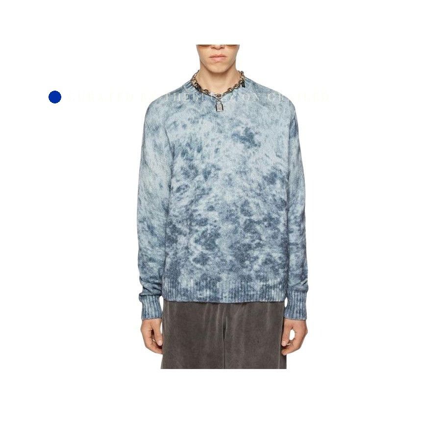 Acne Studios Blue Tie-Dye Knit Sweater in Size M Size US M / EU 48-50 / 2 - 1 Preview