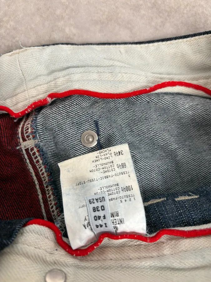 Marithe + Francois Girbaud 2000s Marithé + François Girbaud Blue Deconstructed Denim Jeans Size US 30 / EU 46 - 11 Thumbnail