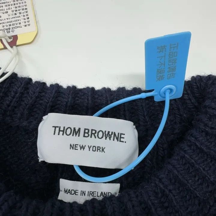 Thom Browne Thom Browne Blue Long Sleeve Sweater -2507 Size US S / EU 44-46 / 1 - 3 Thumbnail