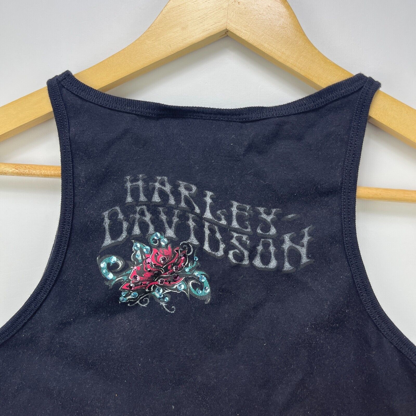 Vintage Vintage Y2K Harley Davidson Flower Tank Top Womens Medium Size M / US 6-8 / IT 42-44 - 5 Thumbnail