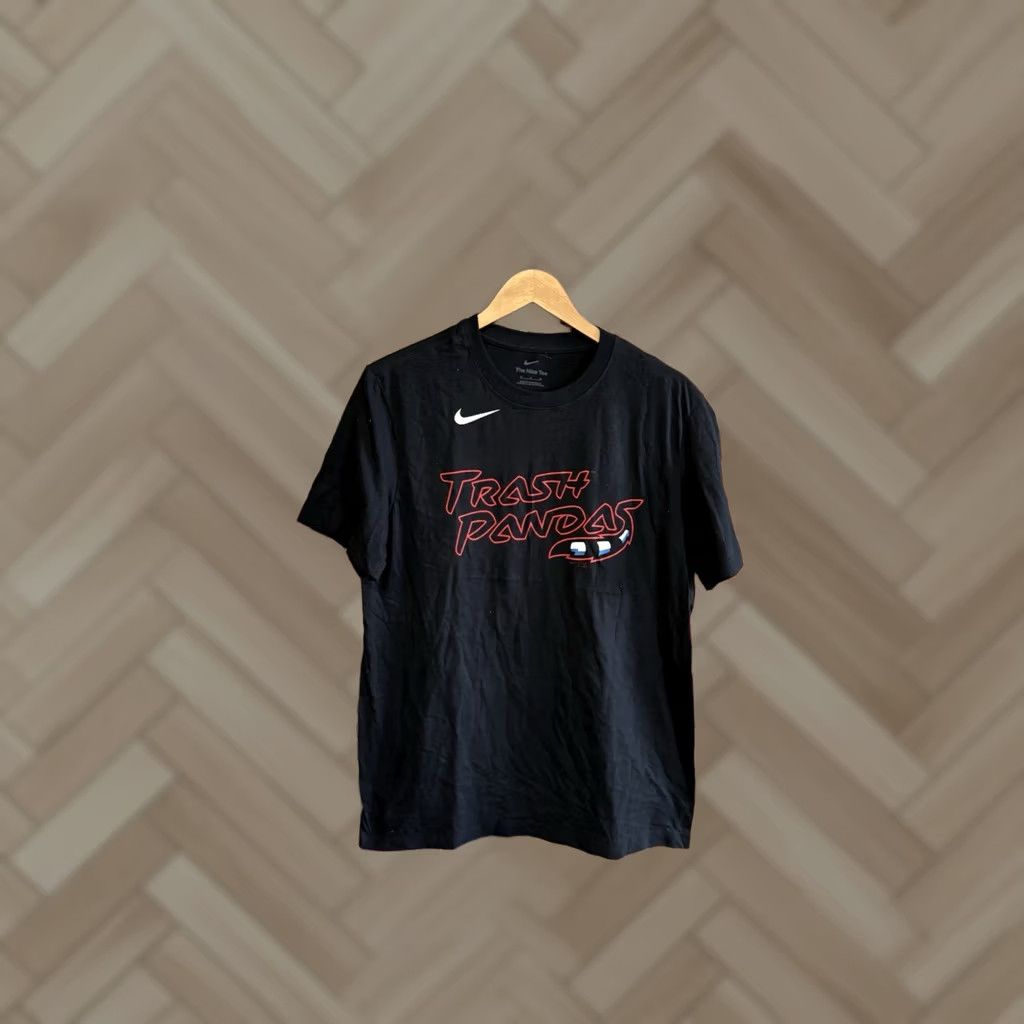 Nike Nike Rocket City Trash Pandas Shirt Mens XL Black Short Sleeve Crew Neck T-Shirt Logo Size US XL / EU 56 / 4 - 1 Thumbnail