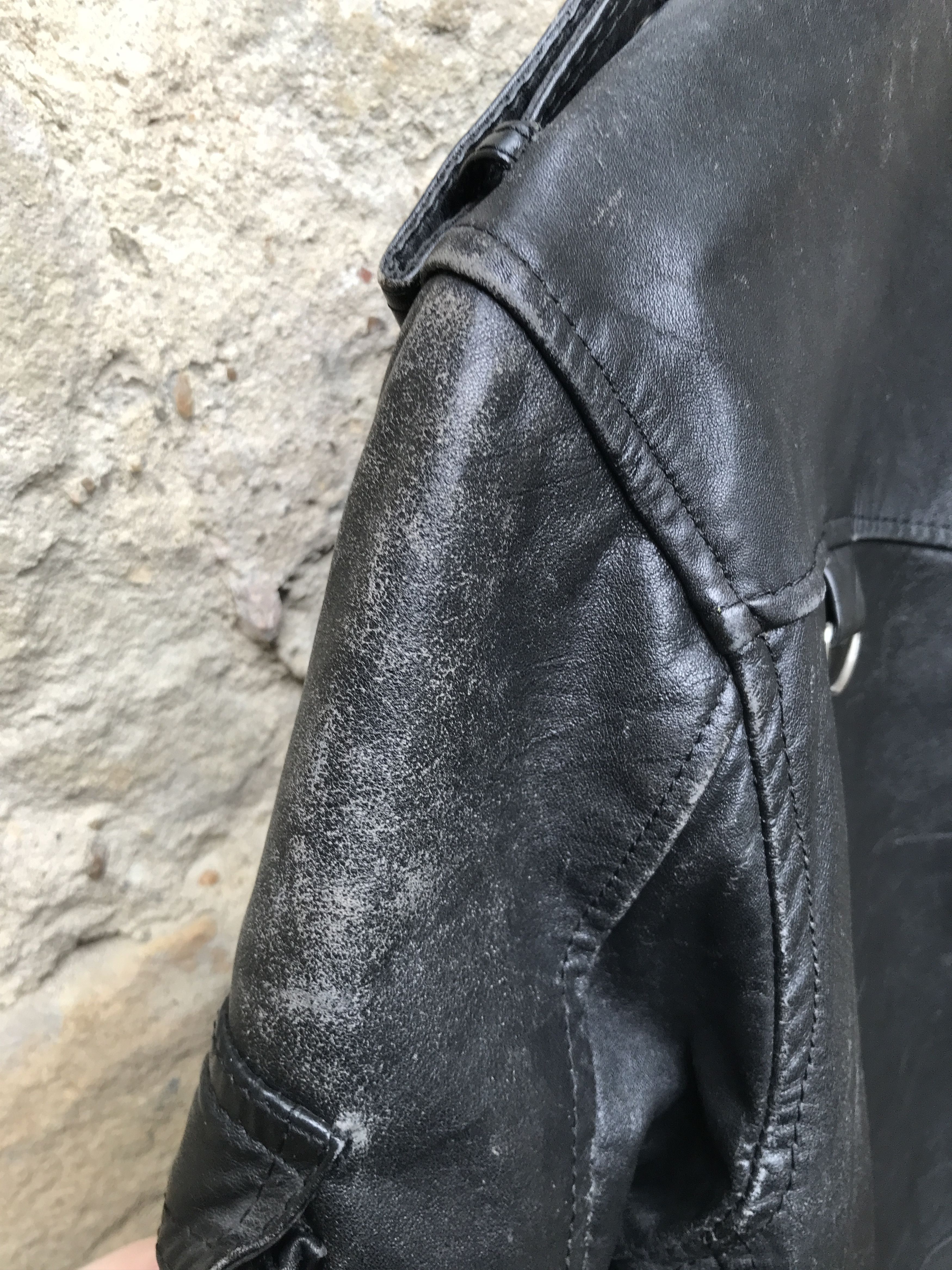 Vintage Rare 80s CAMPRI MANX Leather Biker Jacket PUNK HARDCORE Size US M / EU 48-50 / 2 - 16 Thumbnail