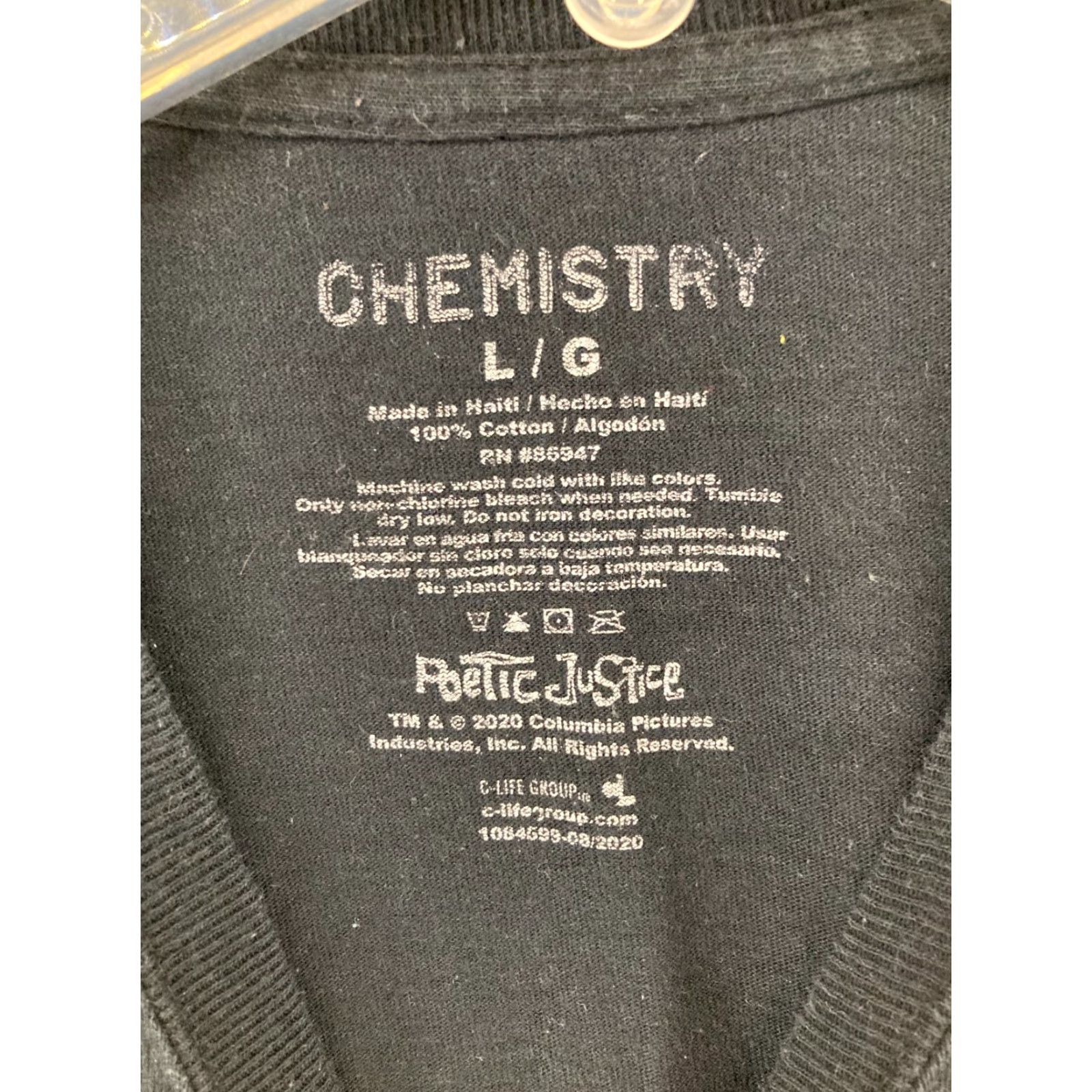 Vintage Chemistry Mens Band TShirt L Black Hip Hop Shirt Adults Size US L / EU 52-54 / 3 - 5 Thumbnail