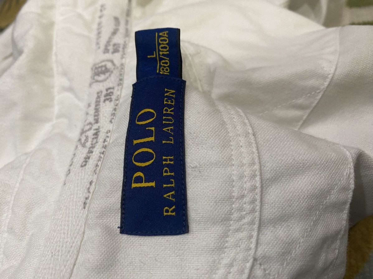 Designer × Polo Ralph Lauren White Polo Ralph Laurent Official Members Shirt Button Size US L / EU 52-54 / 3 - 18 Thumbnail