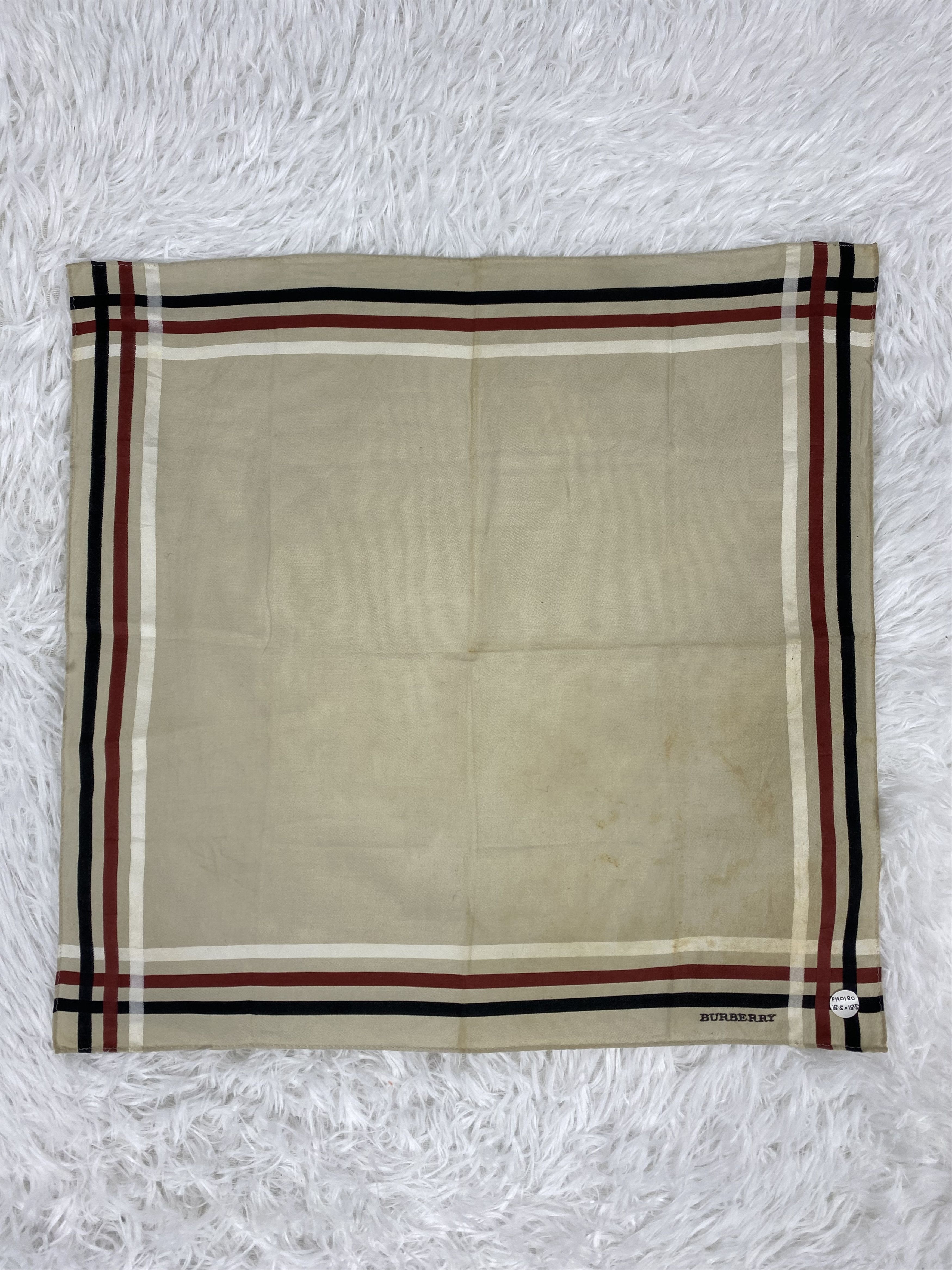 Burberry × Vintage Vintage Burberry Handkerchief Neckerchief PH0180 Size ONE SIZE - 4 Thumbnail